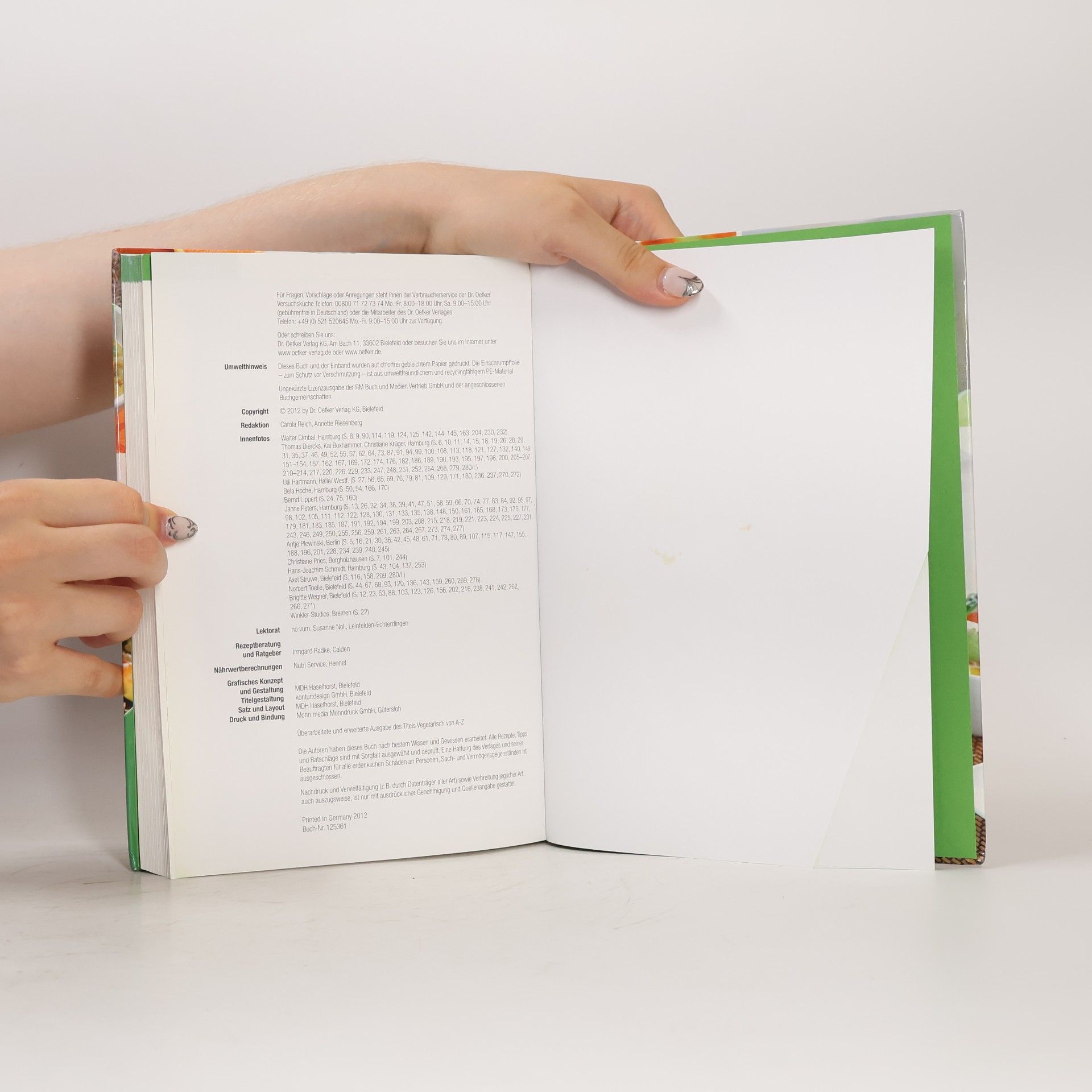 Various authors Dr. Oetker Vegetarisch von A-Z