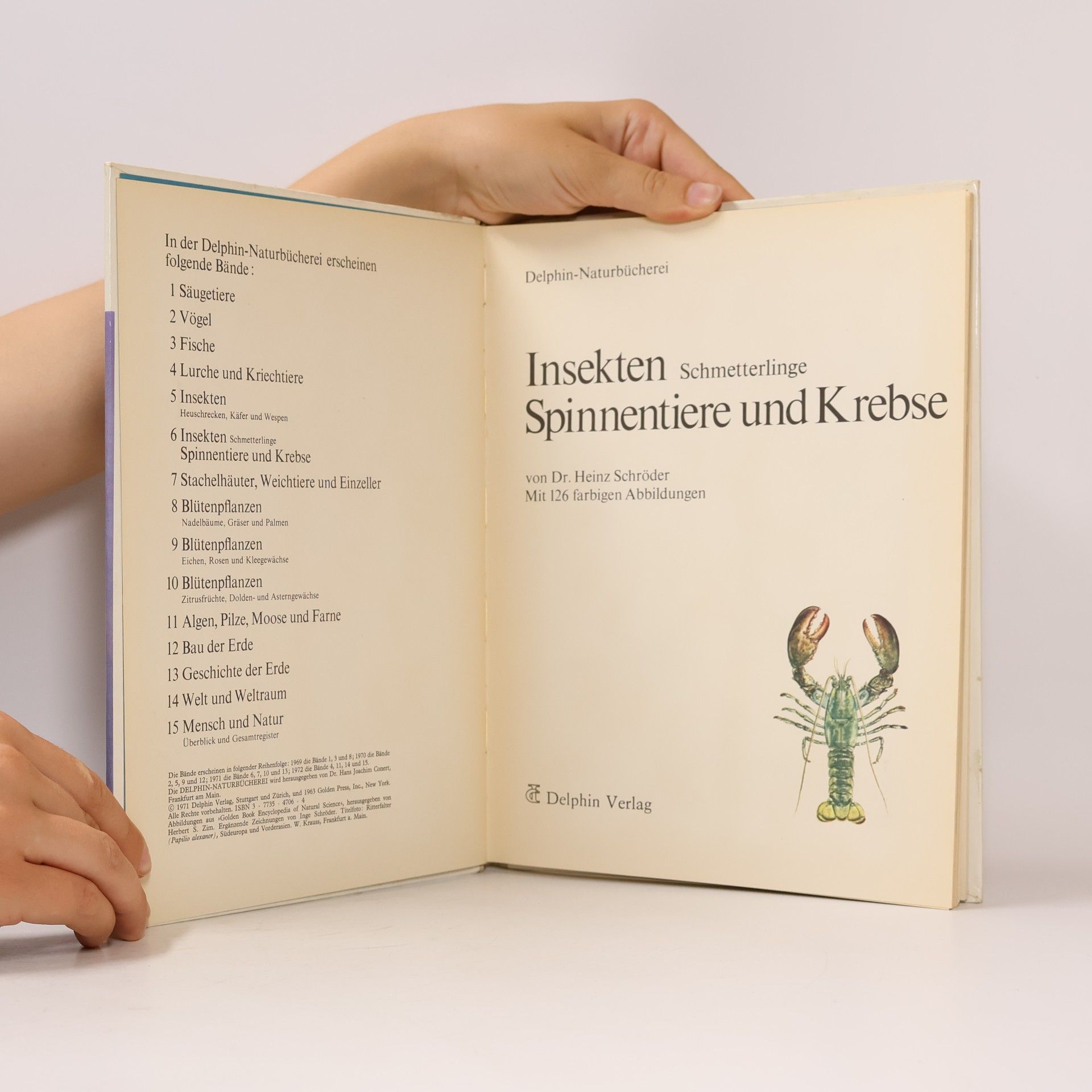 Heinz Schröder Insekten Schmeterlinge Spinnentiere und Krebse