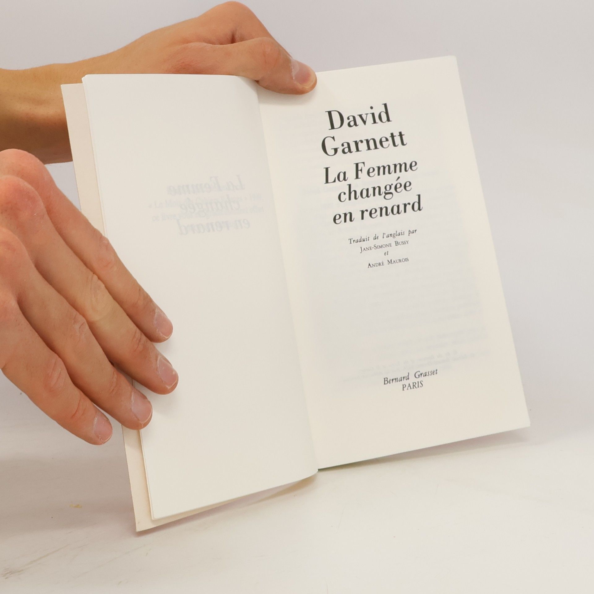 David Garnett La Femme changée en renard