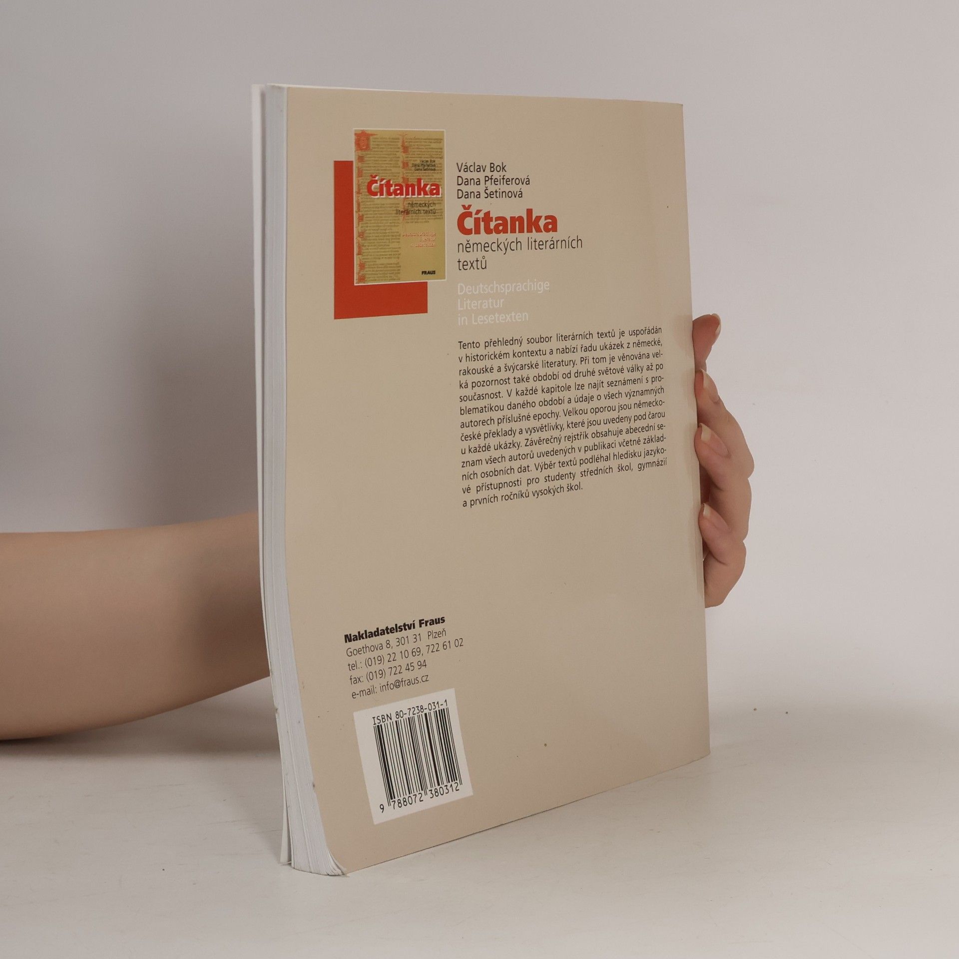 Václav Bok Čítanka německých literárních textů. Deutschsprachige Literatur in Lesetexten