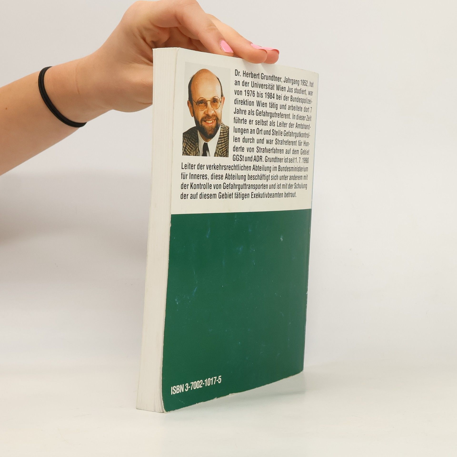 Herbert Grundtner Beförderung gefährlicher Güter auf der Strasse
