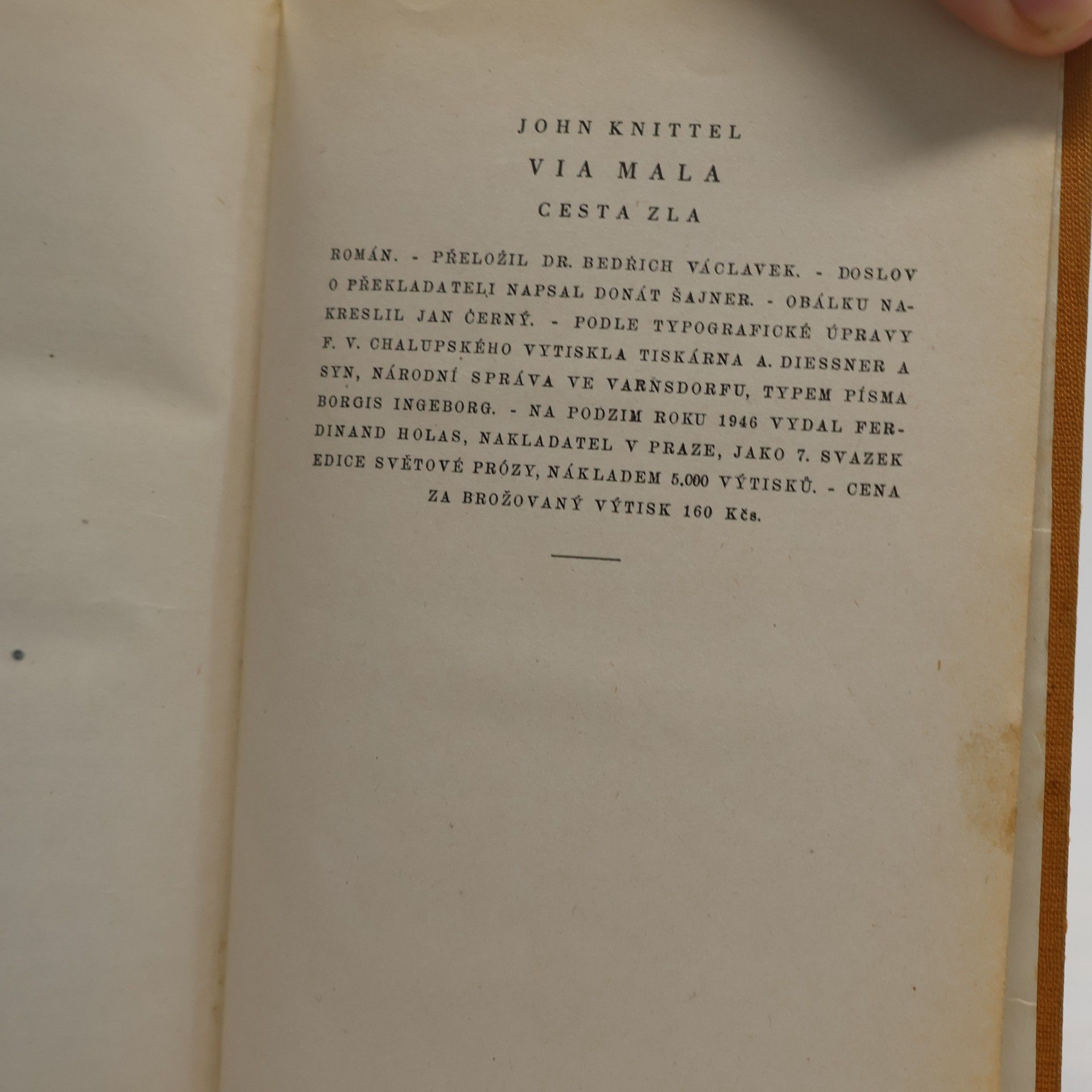 John Knittel Via mala - Cesta zla