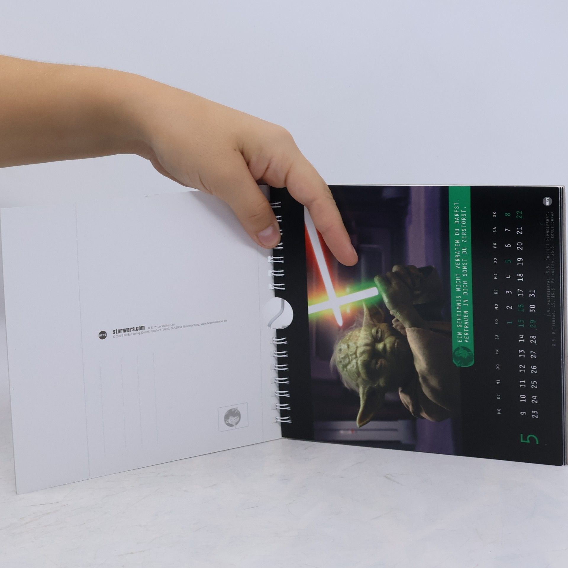 kolektiv Star Wars: Meister Yoda Kalender 2016