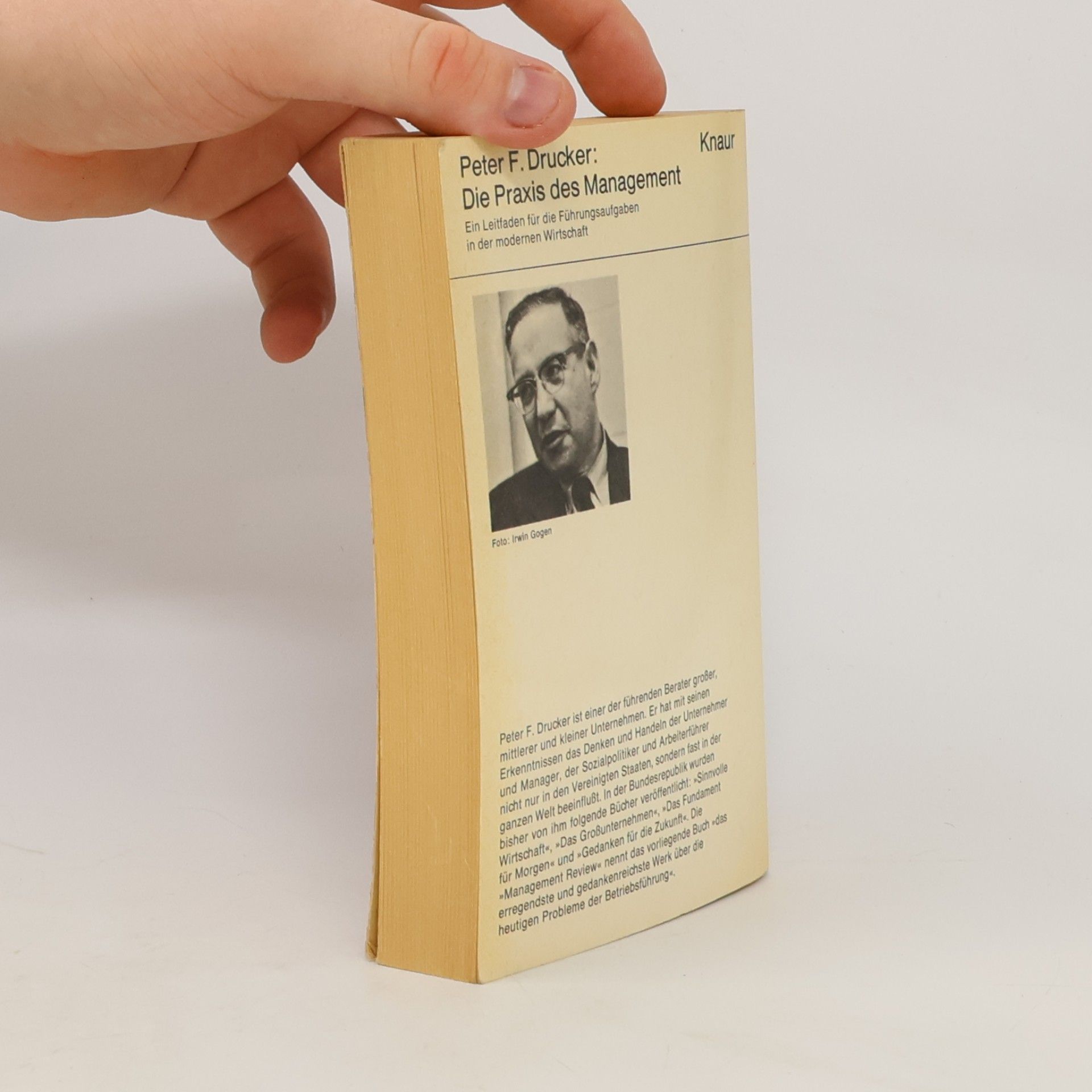 Peter Drucker Die Praxis des Management