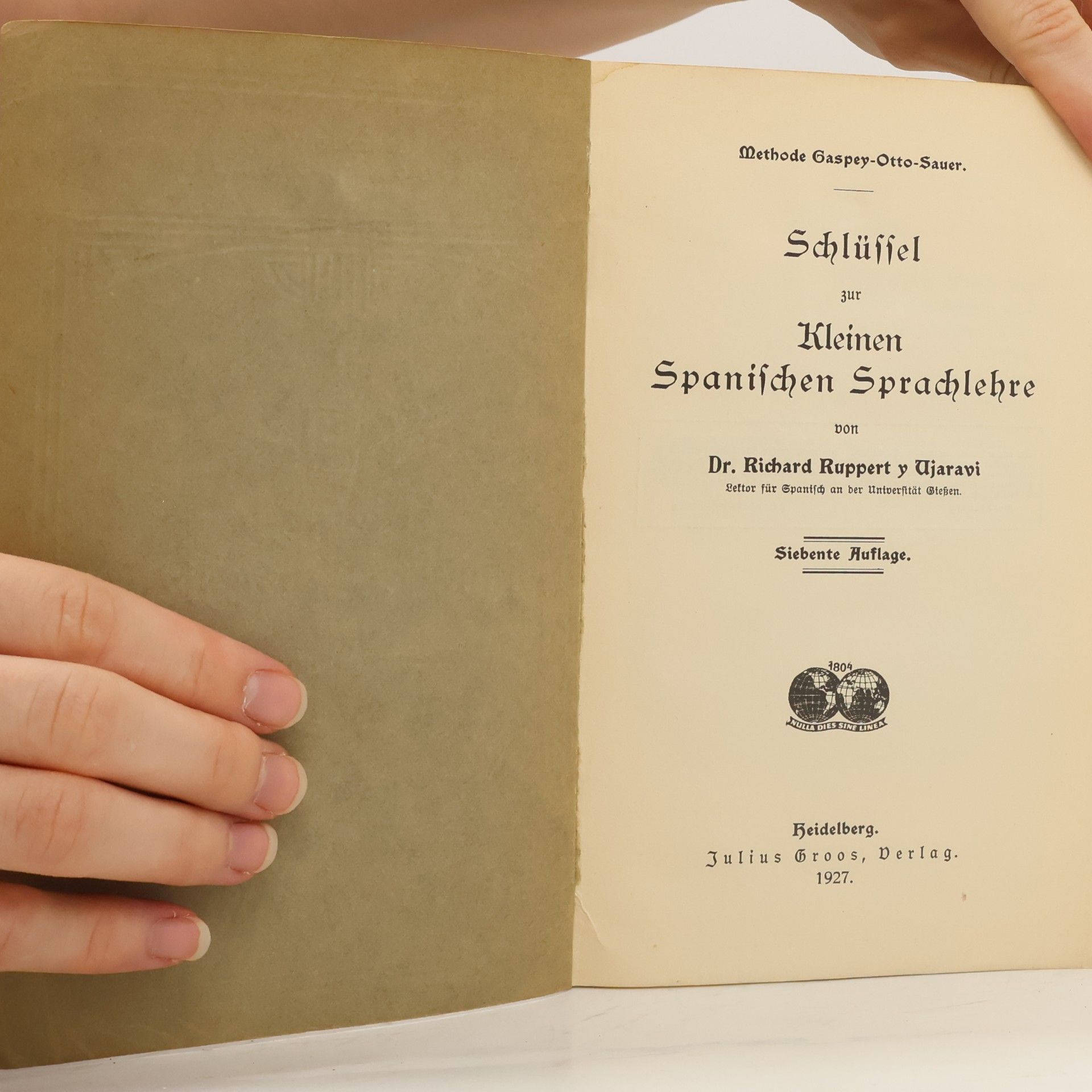 Ruppert Sauer Schlüssel zur Kleinen Spanischen Sprachlehre