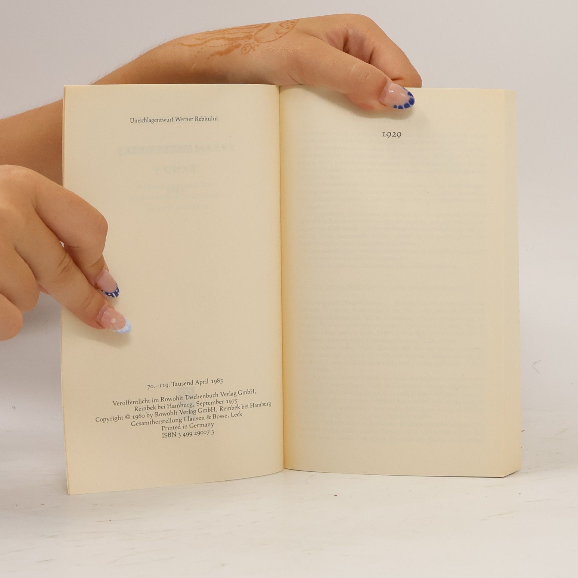 Kurt Tucholsky Gesammelte Werke VII. 1929.
