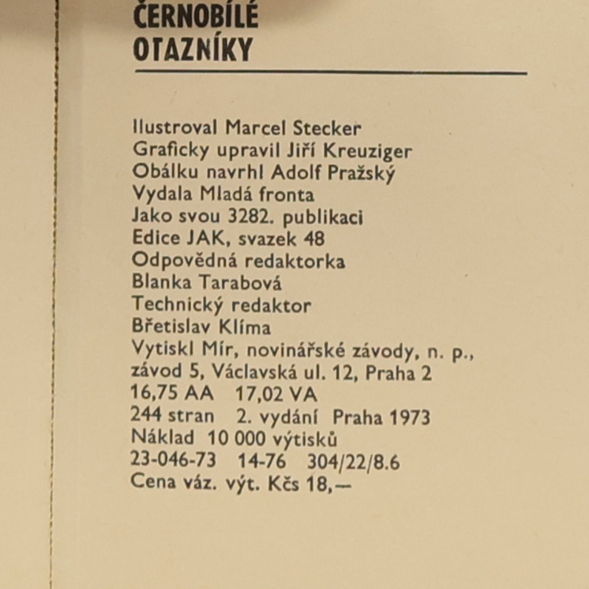 Inna Veselá Černobílé otazníky