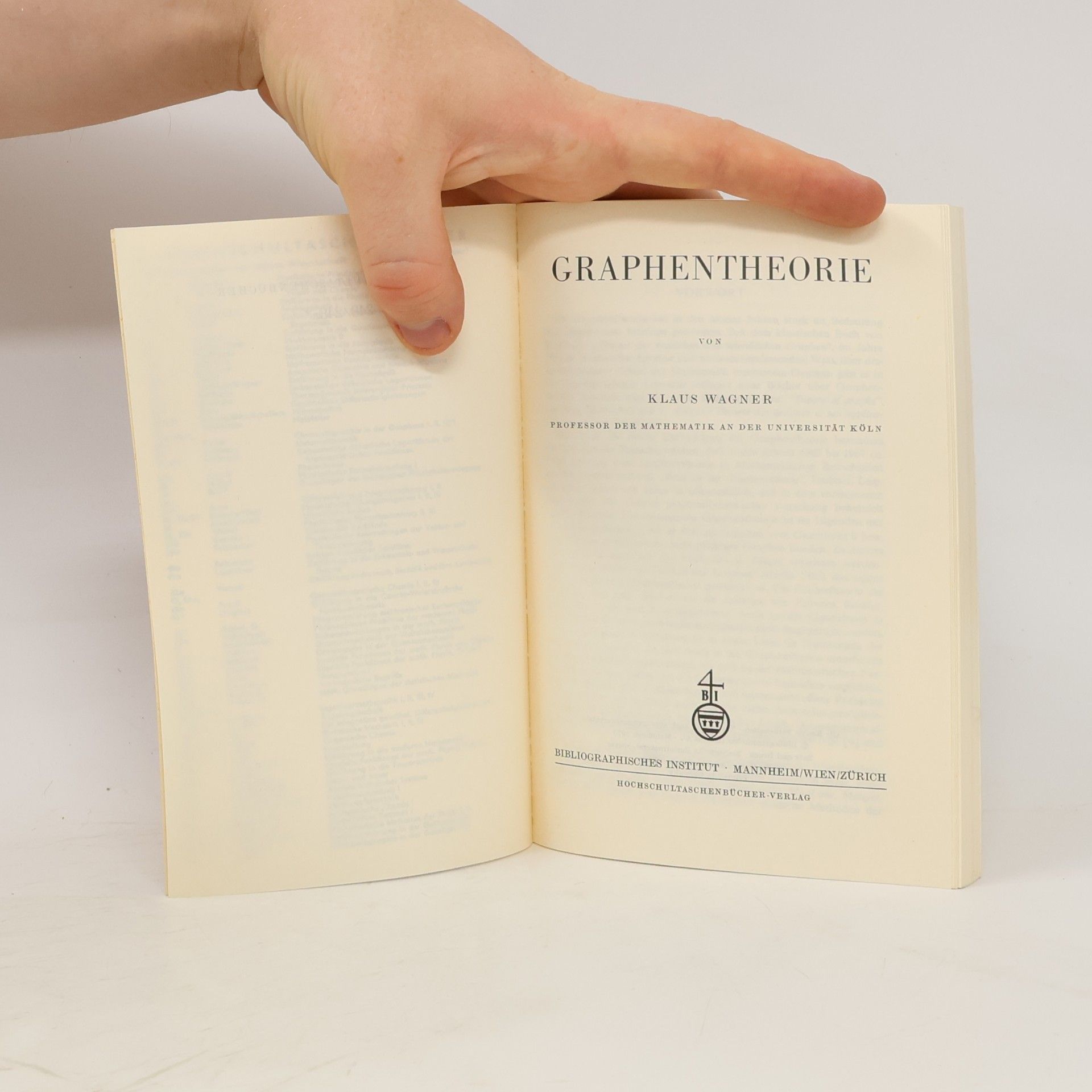 Klaus Wagner Graphentheorie