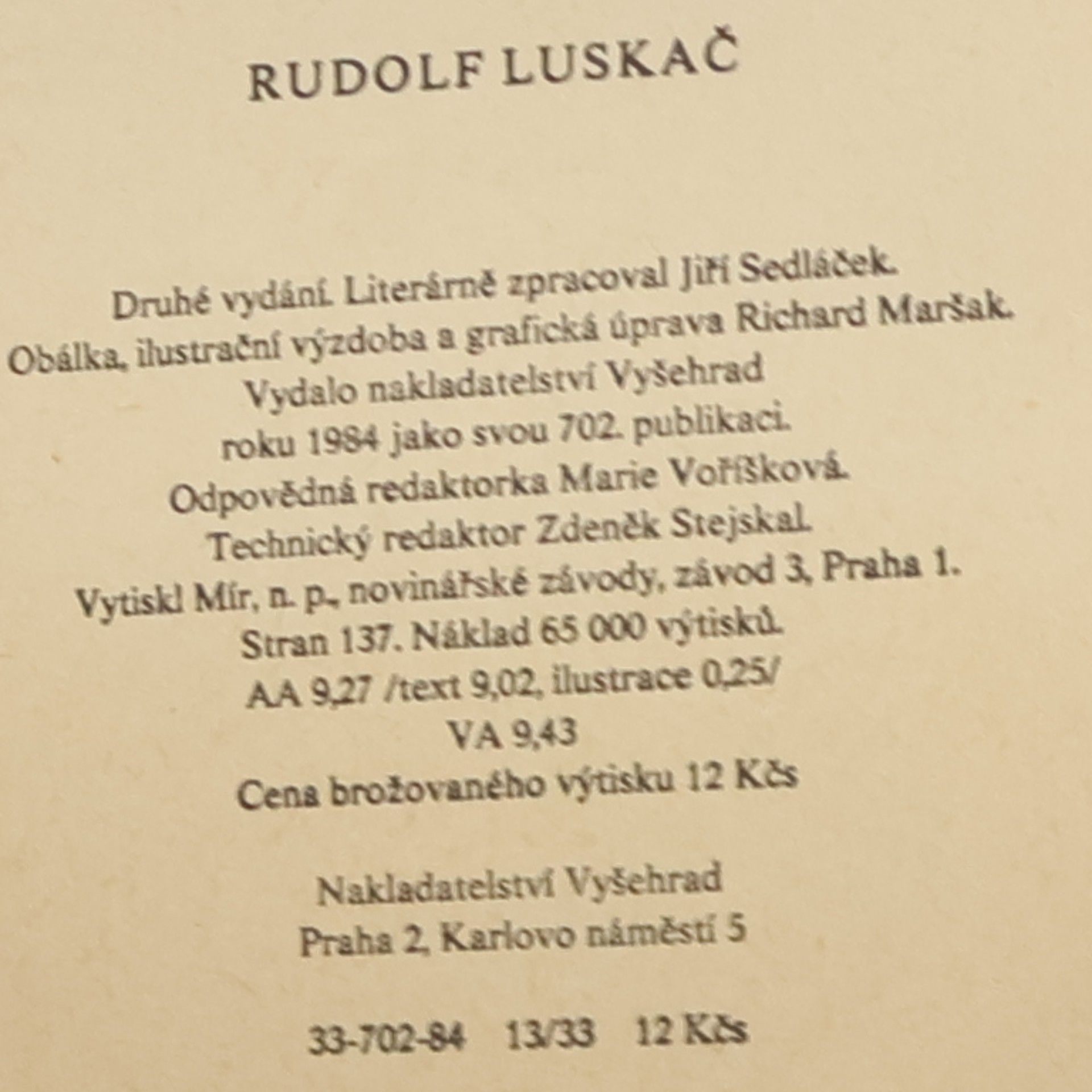 Rudolf Luskač Jedovaté žihadlo