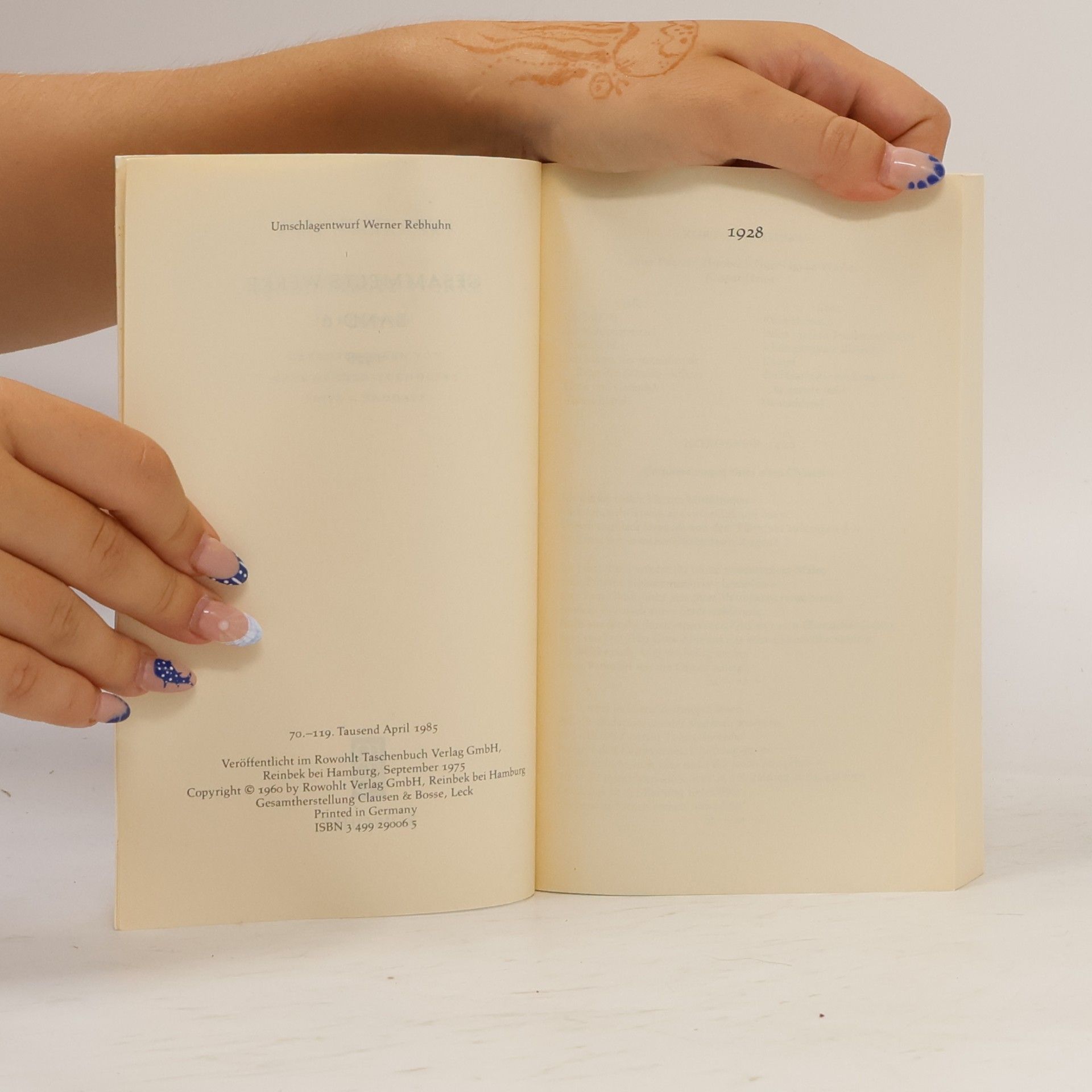Kurt Tucholsky Gesammelte Werke VI. 1928.