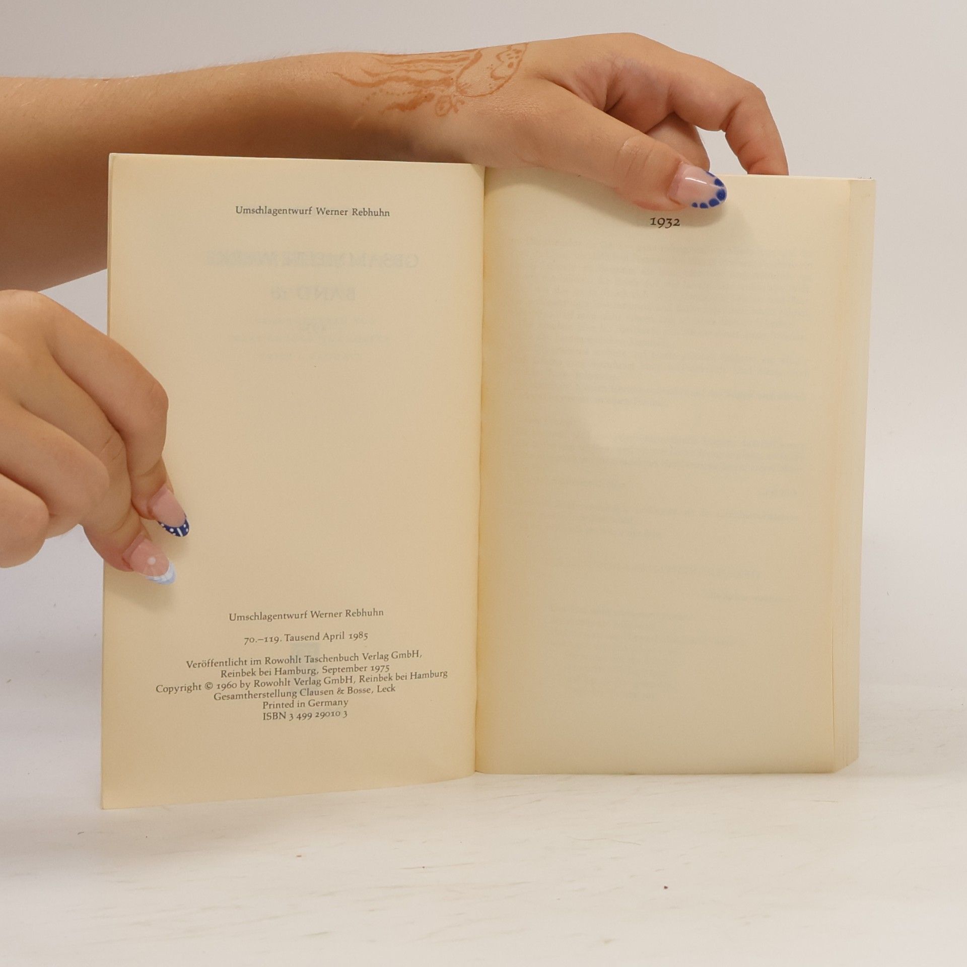 Kurt Tucholsky Gesammelte Werke X. 1932