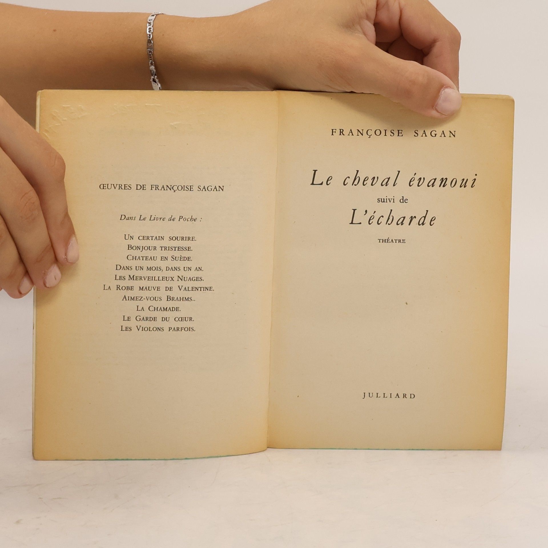 Françoise Sagan Le cheval évanoui