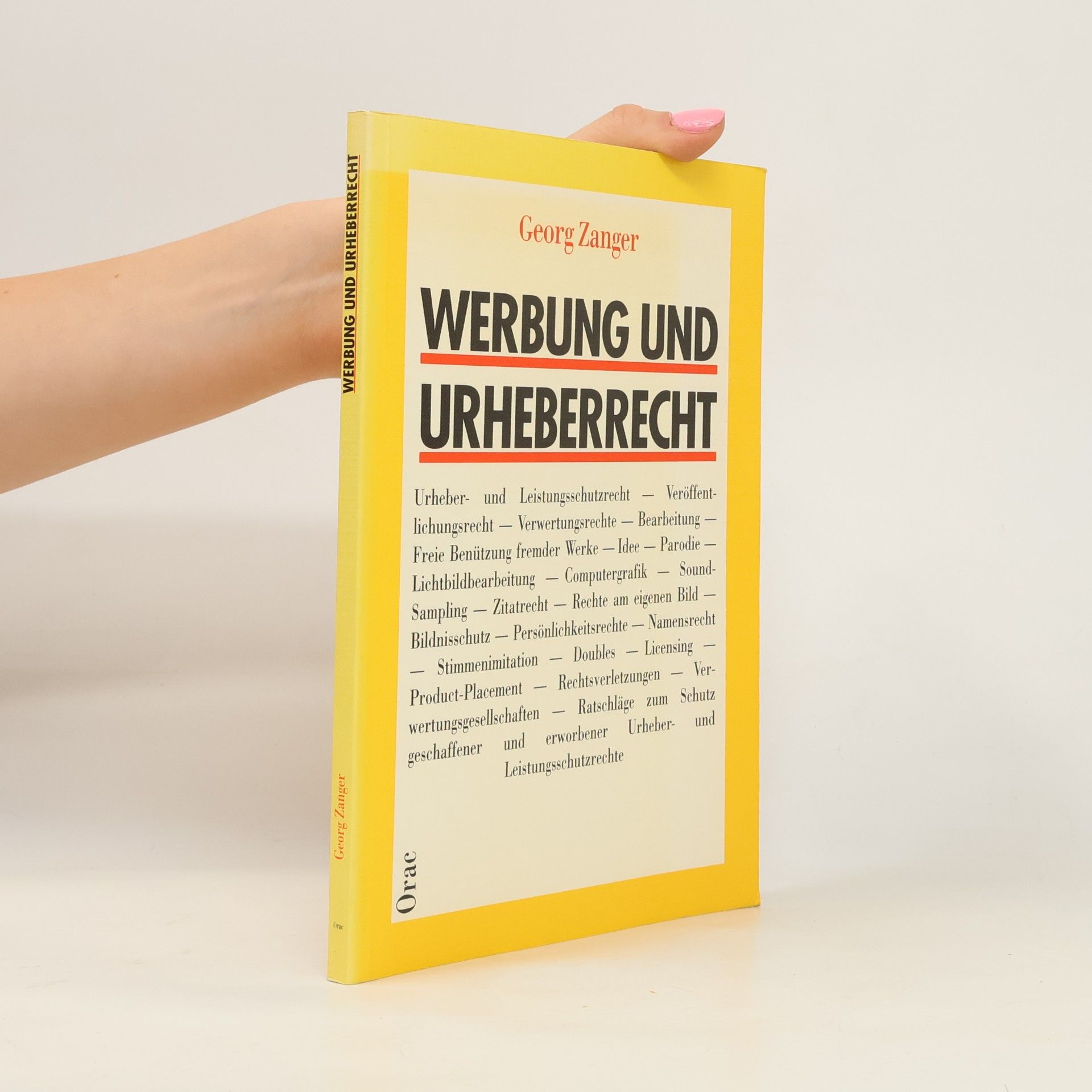 Georg Zanger Werbung und Urheberrecht