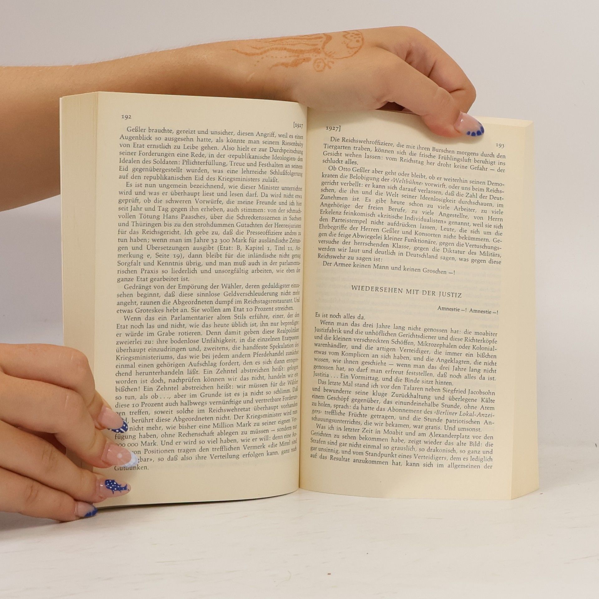 Kurt Tucholsky Gesammelte Werke V. 1927.