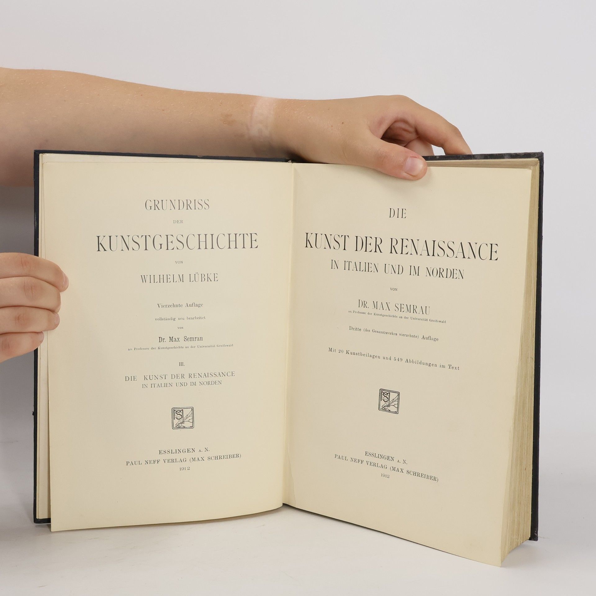 Max Dr. Semrau Die Kunst der Renaissance