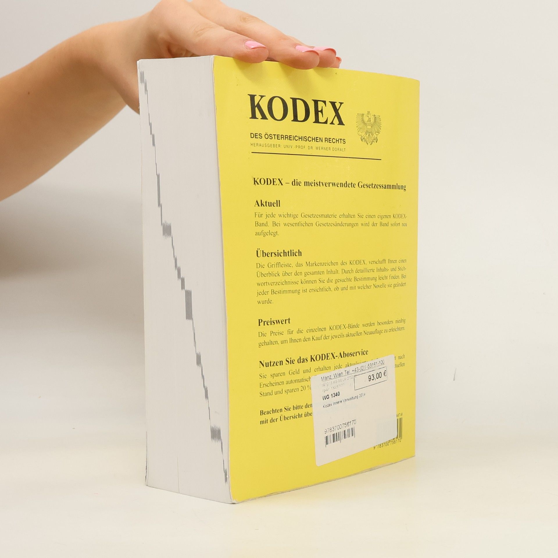 Werner Doralt Kodex Innere Verwaltung 2014