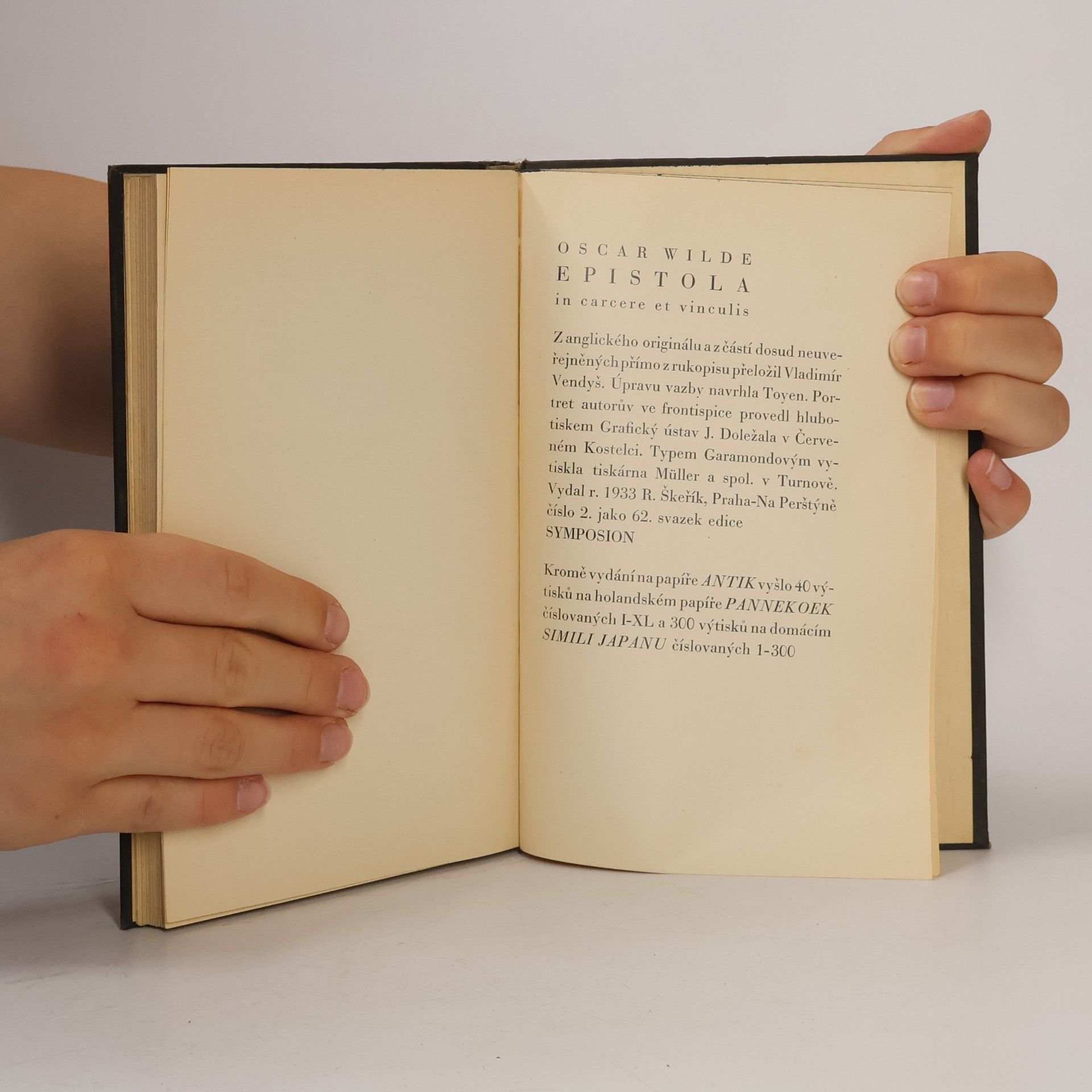 Oscar Wilde Epistola in carcere et vinculis