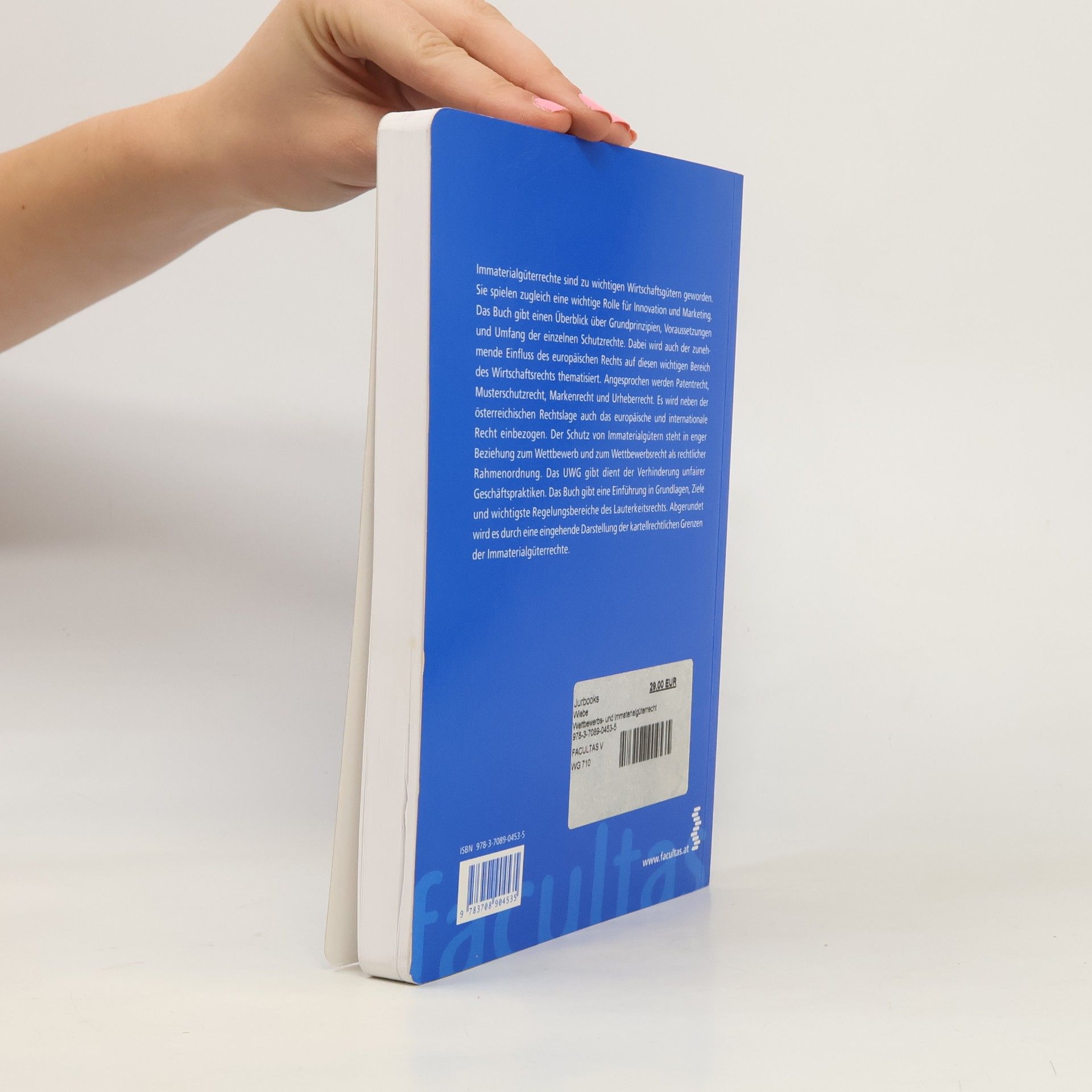 Andreas Wiebe Manual: Wettbewerbs- und Immaterialgüterrecht