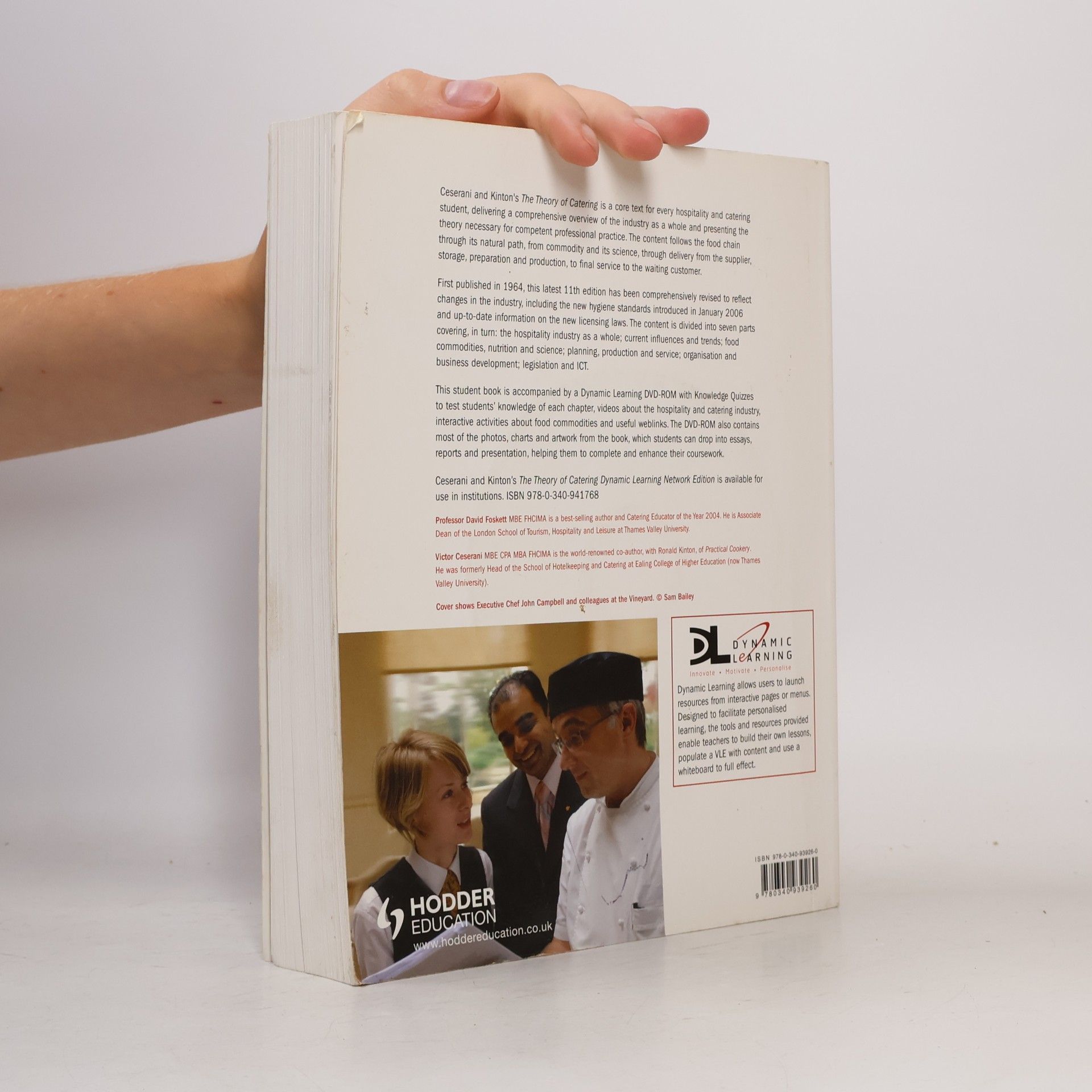 Professor David Foskett Ceserani and Kinton's: The Theory of Catering 11th Edition