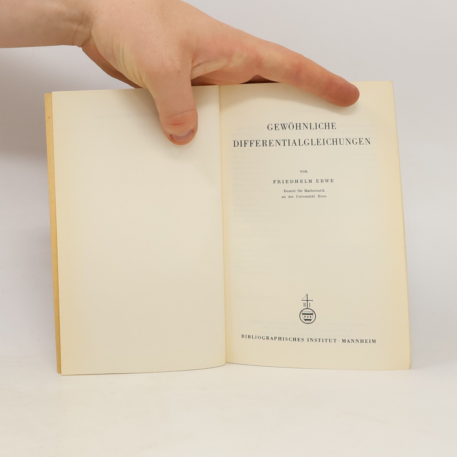 Friedhelm Erwe Gewöhnliche Differentialgleichungen