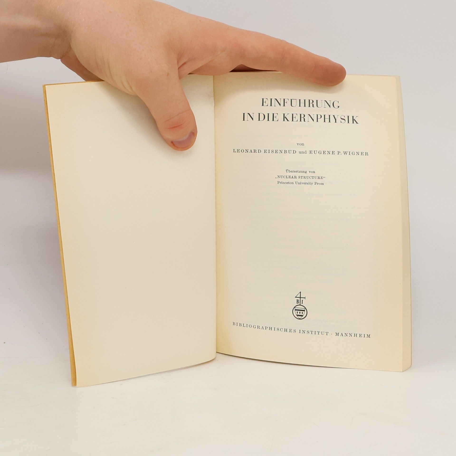L. Eisenbud Einführung in die Kernphysik