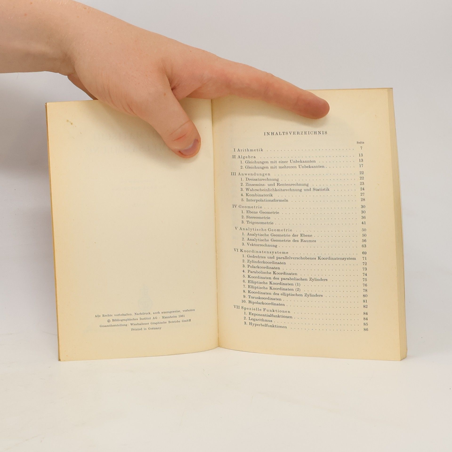 Karl Rottmann Mathematische Formelsammlung