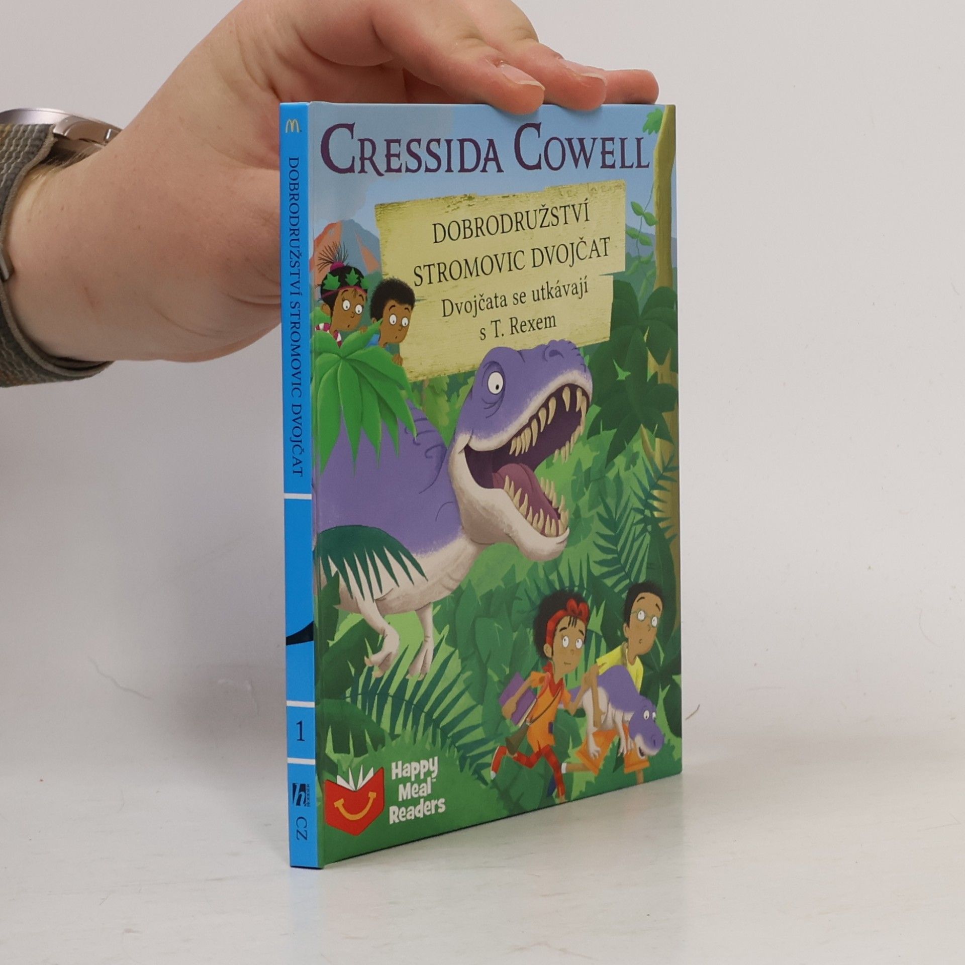 Cressida Cowell Dobrodružství Stromovic dvojčat. Dvojčata se utkávají s T. Rexem
