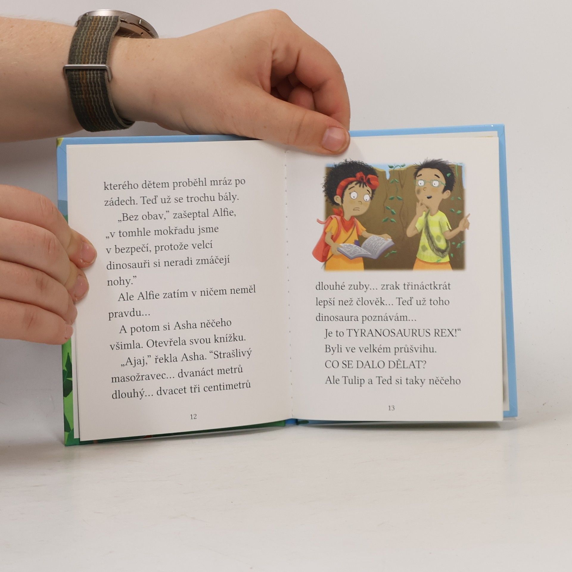 Cressida Cowell Dobrodružství Stromovic dvojčat. Dvojčata se utkávají s T. Rexem
