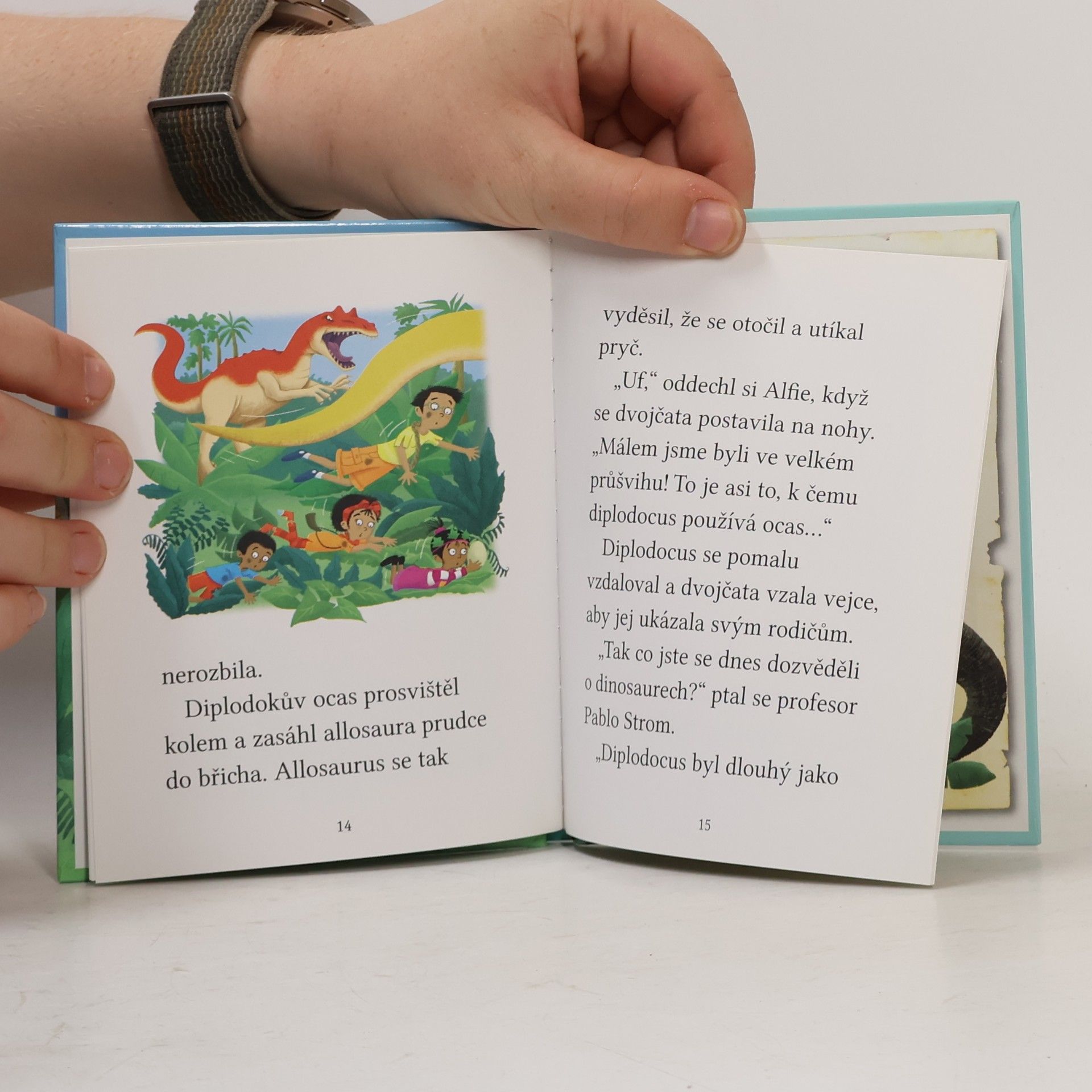 Cressida Cowell Dobrodružství Stromovic dvojčat. Dvojčata objevují diplodoka