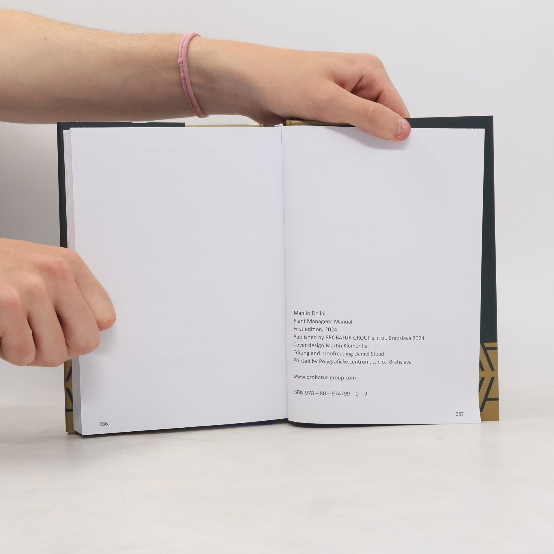 Manlio Dellai Plant Managers' Manual