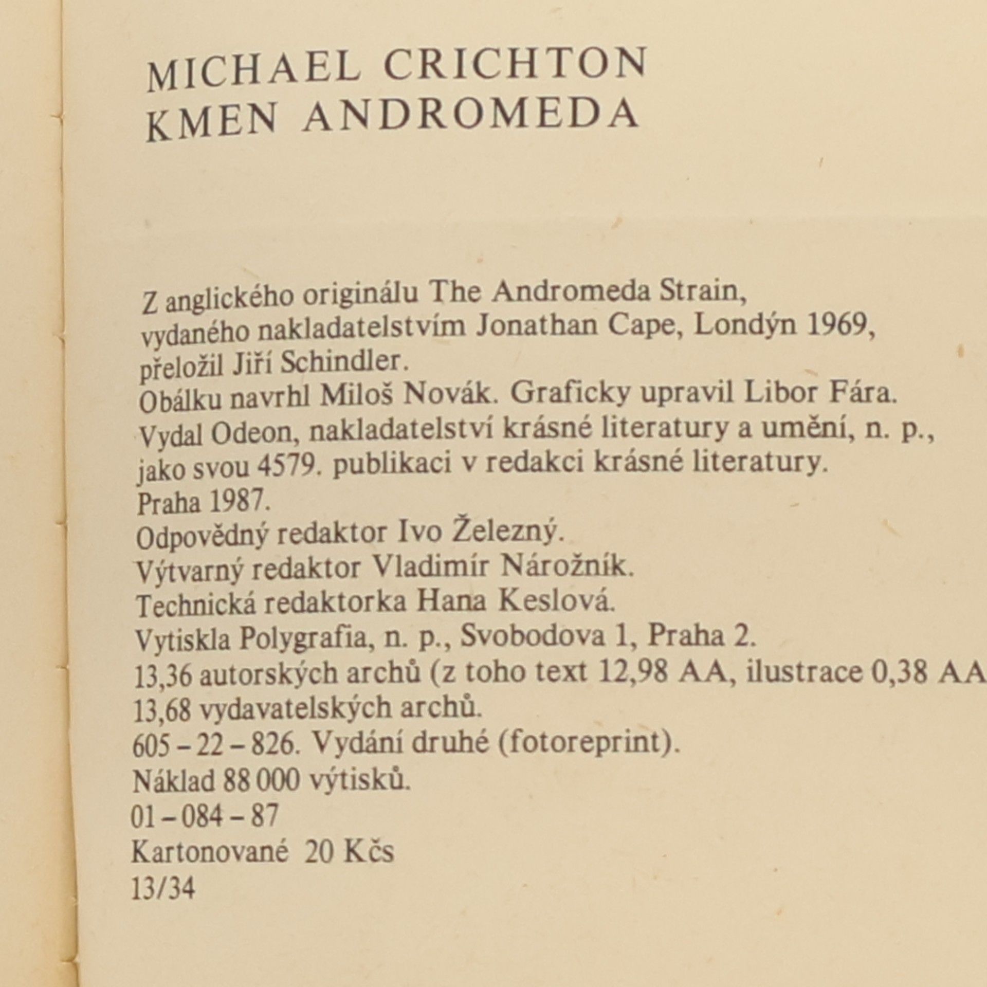 Michael Crichton Kmen Andromeda