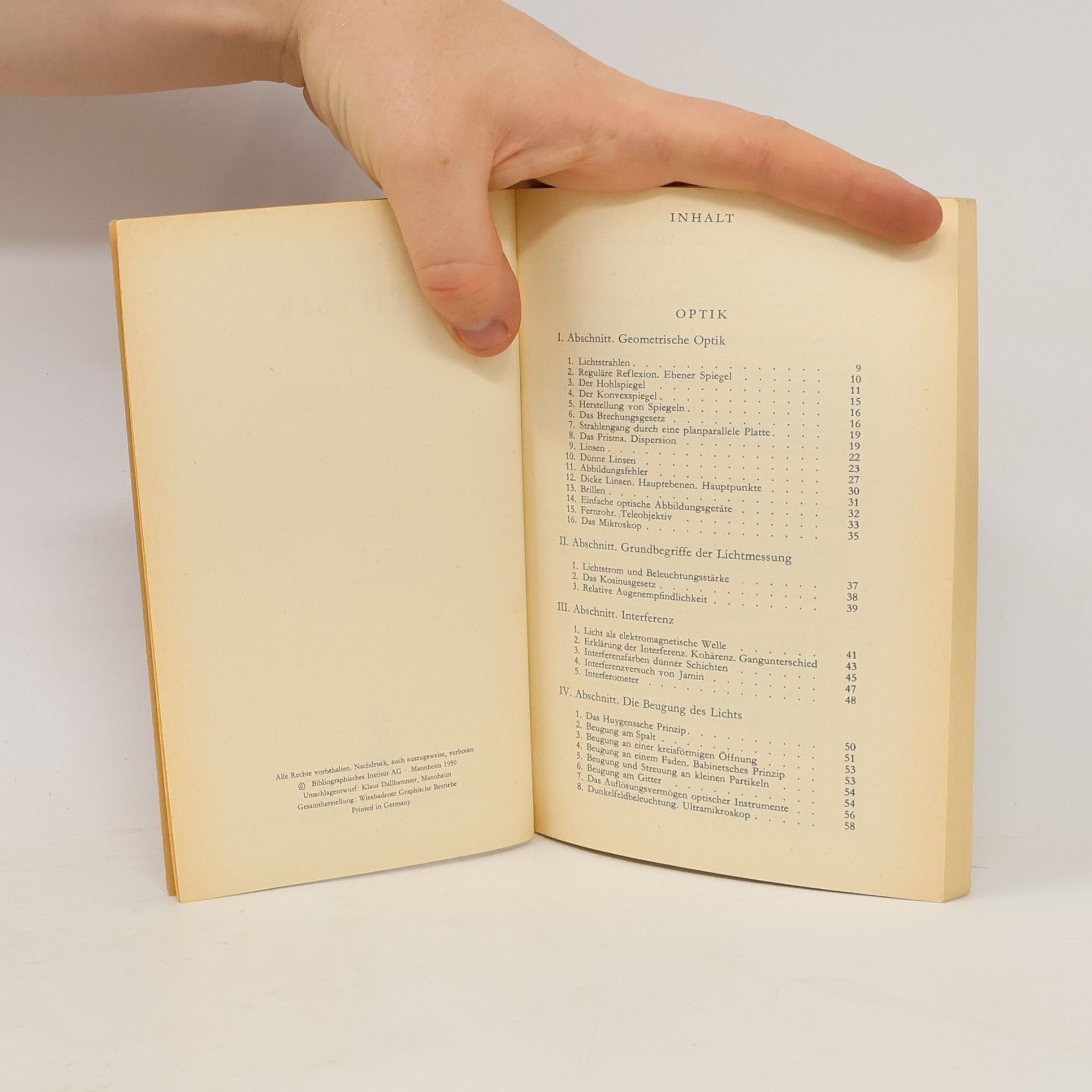 Walter Weizel Einführung in die Physik