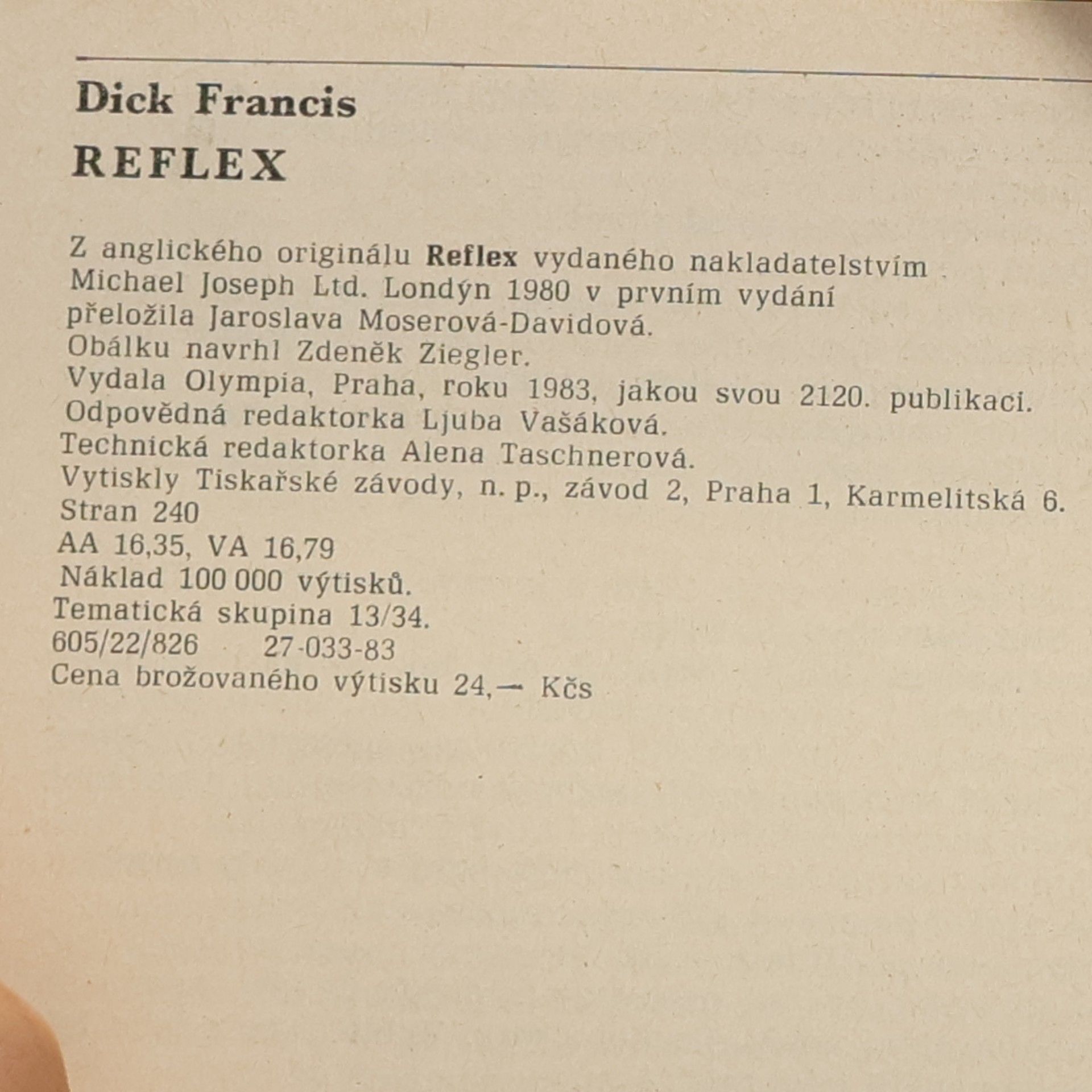 Dick Francis Reflex