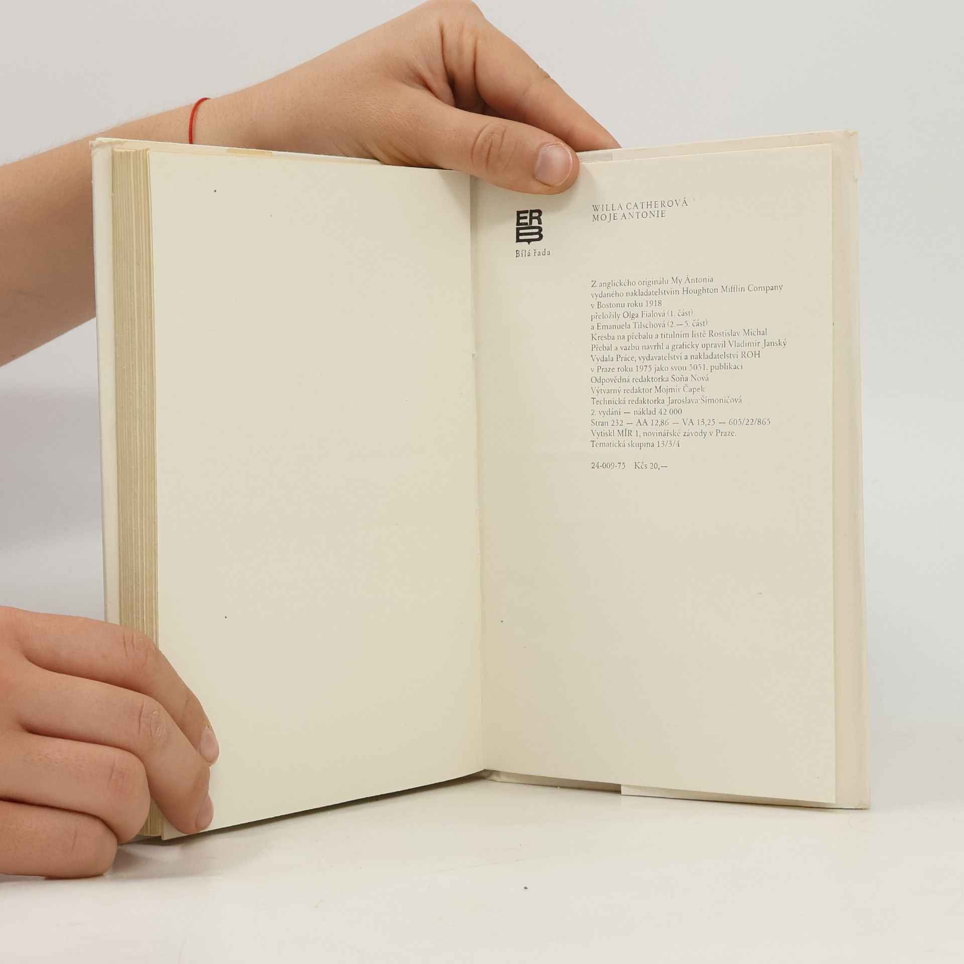 Willa Cather Moje Antonie
