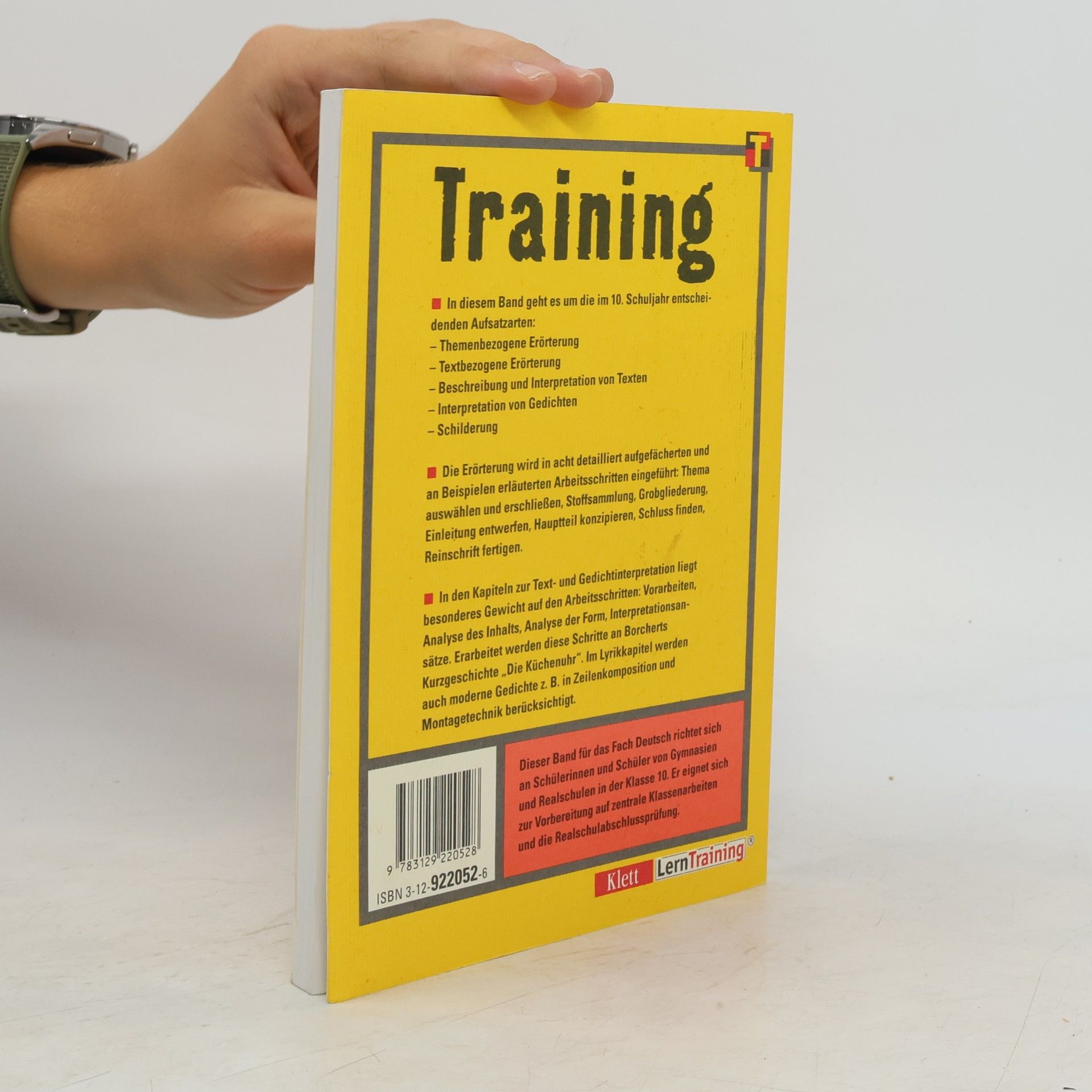 Dietger Feiks Training Erörterung und Interpretation für das 10. Schuljahr