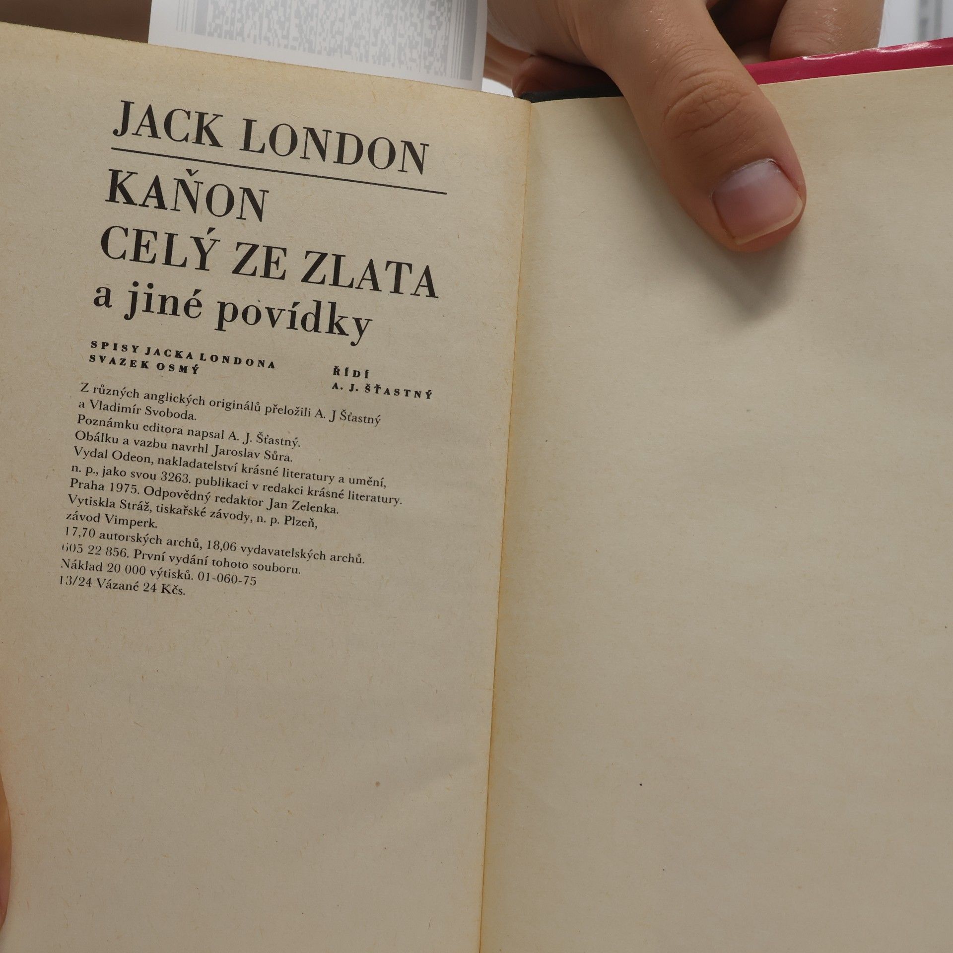 Jack London Kaňon celý ze zlata a jiné povídky