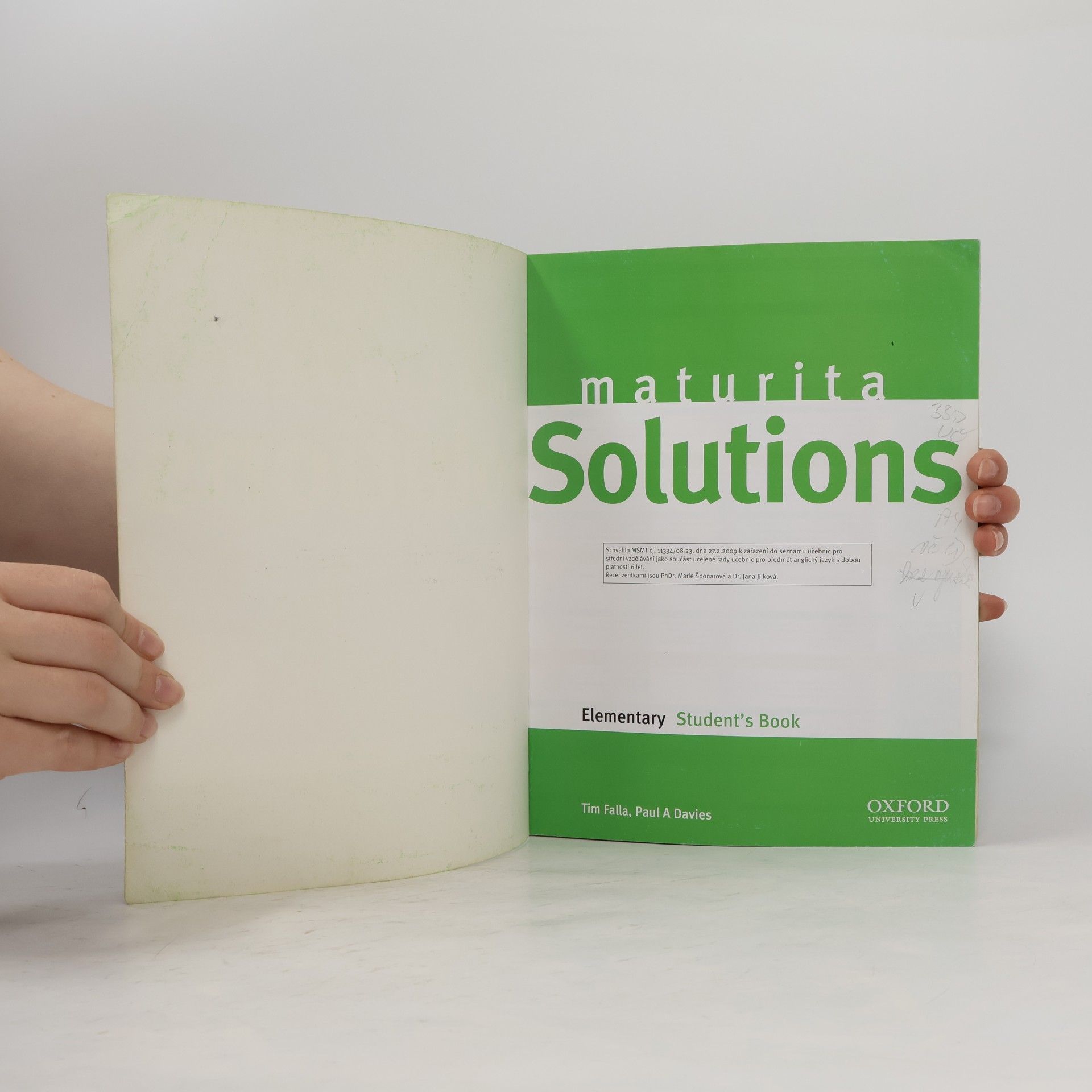 Tim Falla Maturita Solutions: elementary: student’s book