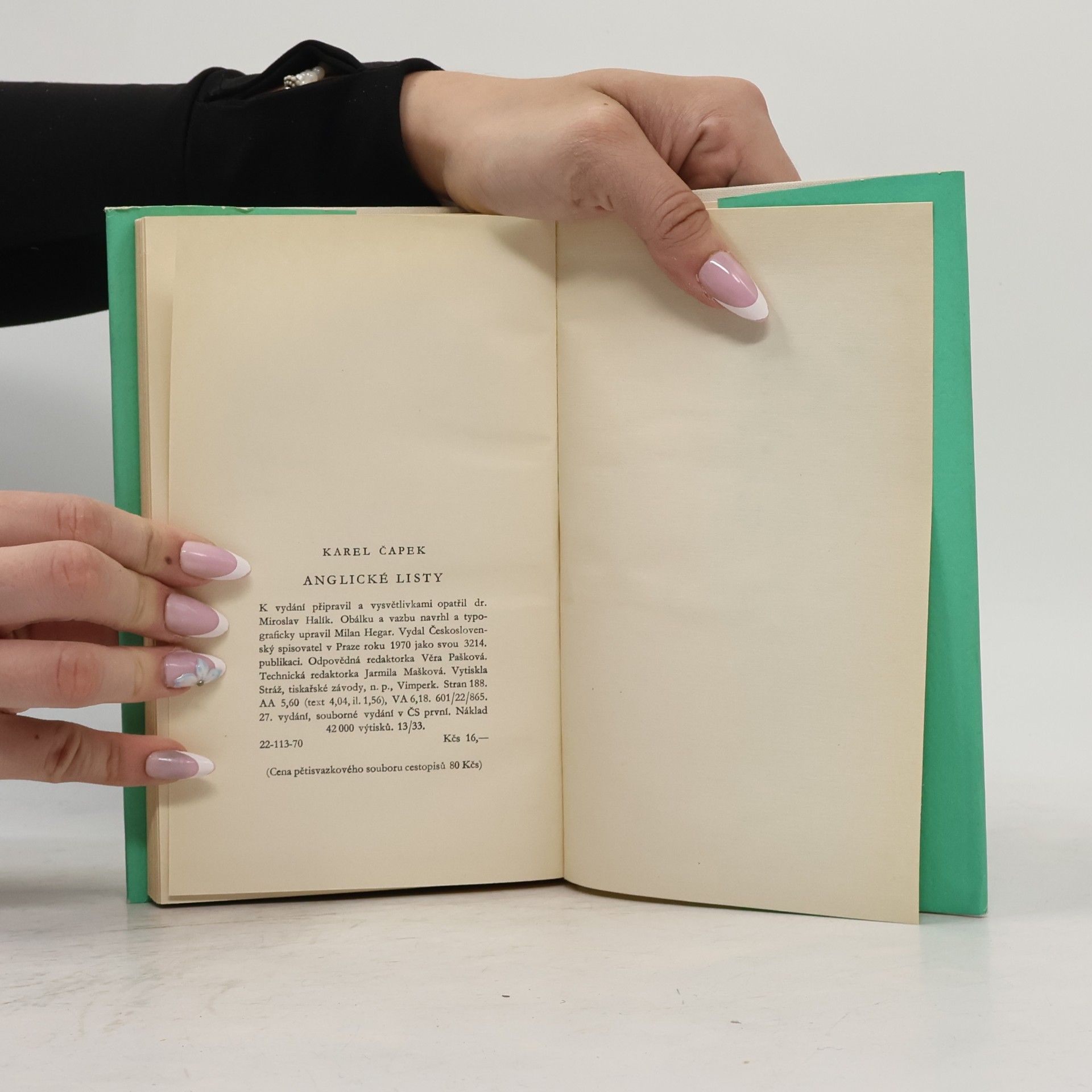 Karel Čapek Anglické listy