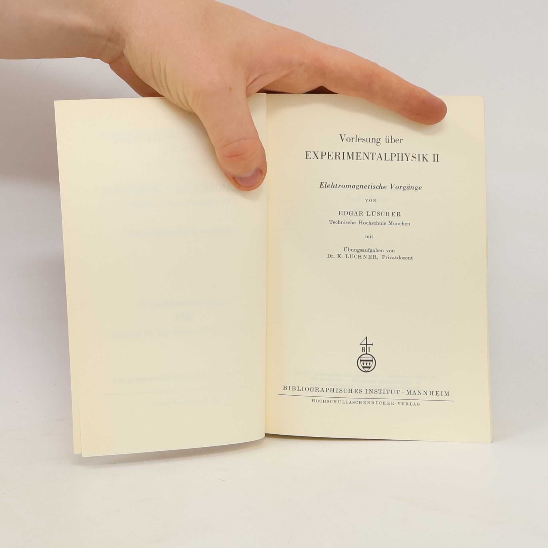 Edgar Lüscher Experimentalphysik II