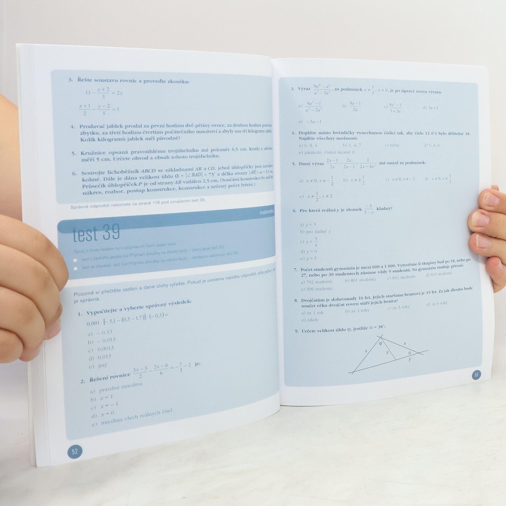 Andrea Brázdová Přijímací zkoušky na střední školy - matematika