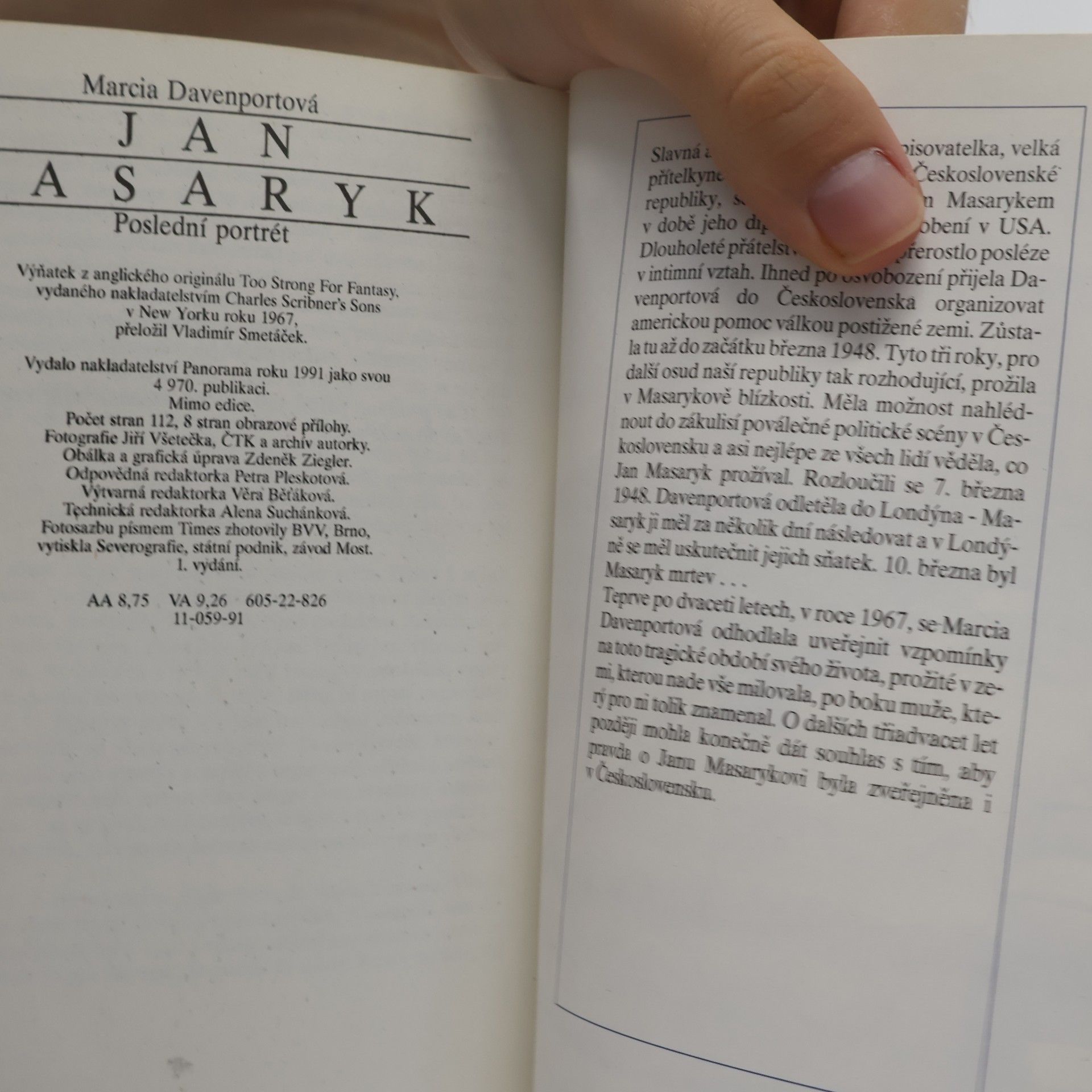 Marcia Davenport Jan Masaryk