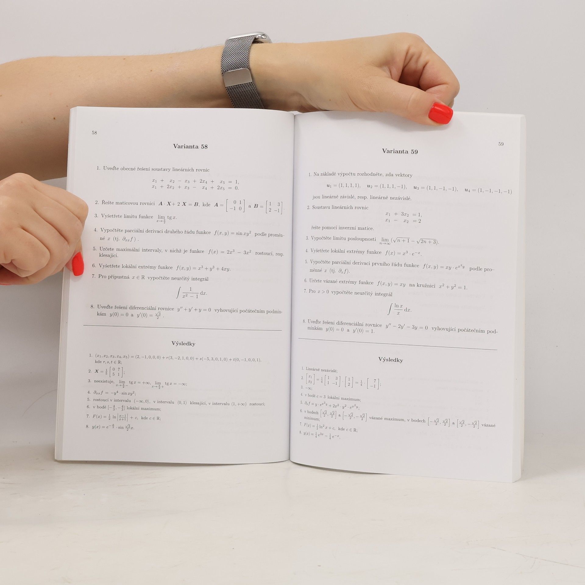 Lada Eliášová Sbírka písemných prací ke zkoušce z matematiky na VŠE v Praze