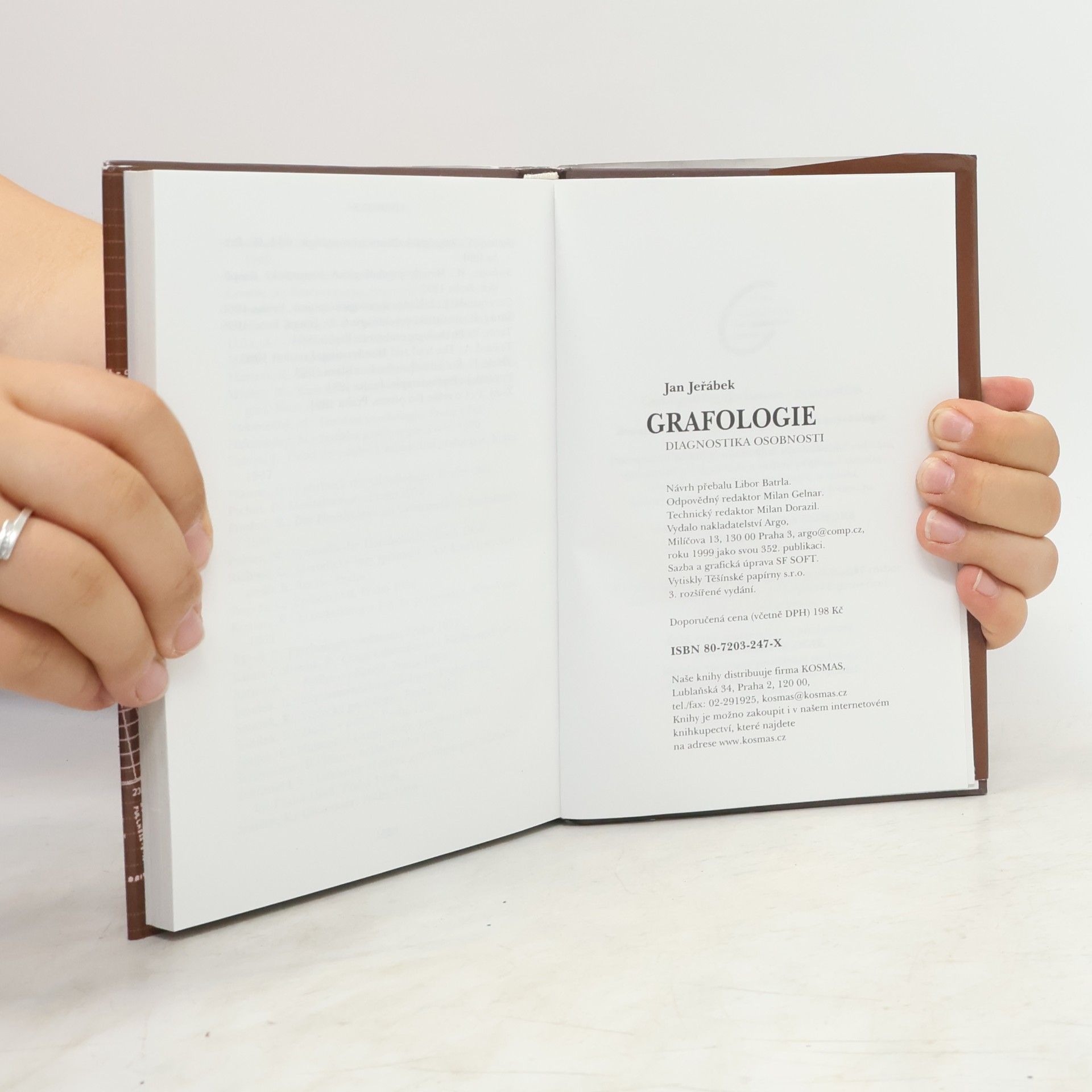 Jan Jeřábek Grafologie. Diagnostika osobnosti