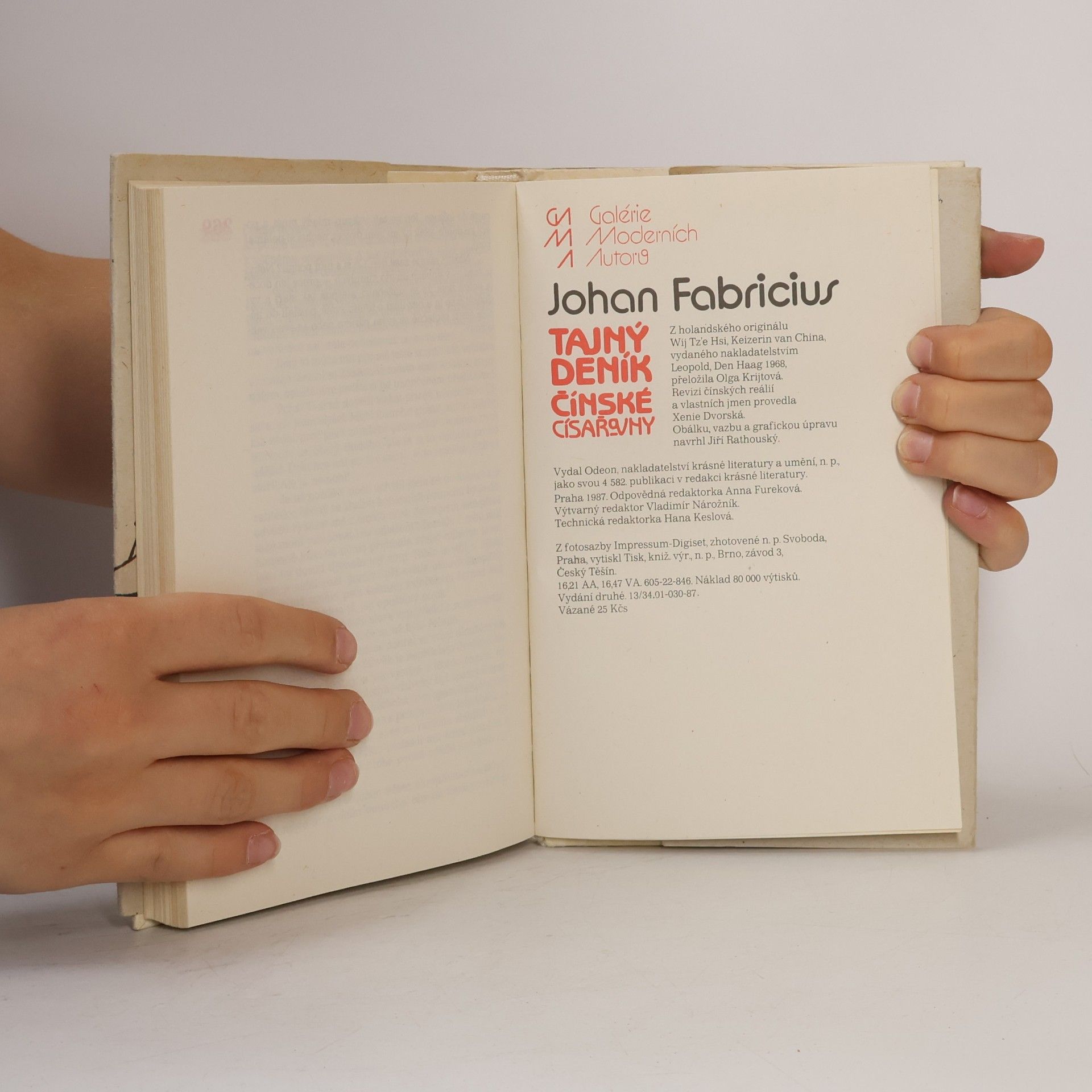 Johan Fabricius Tajný deník čínské císařovny