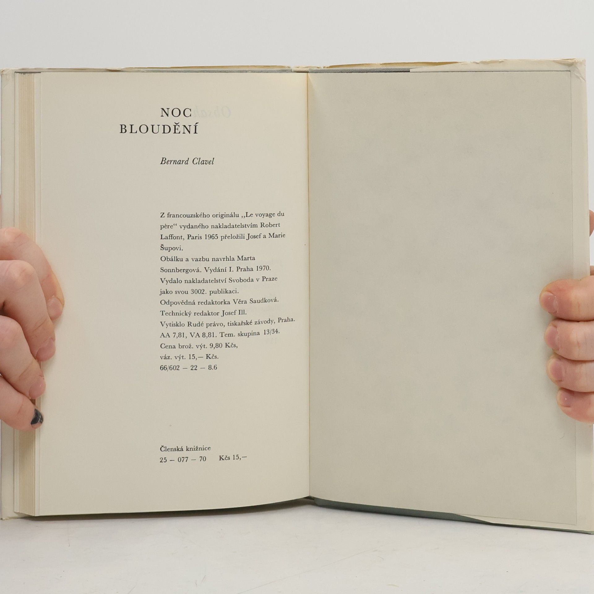 Bernard Clavel Noc bloudění