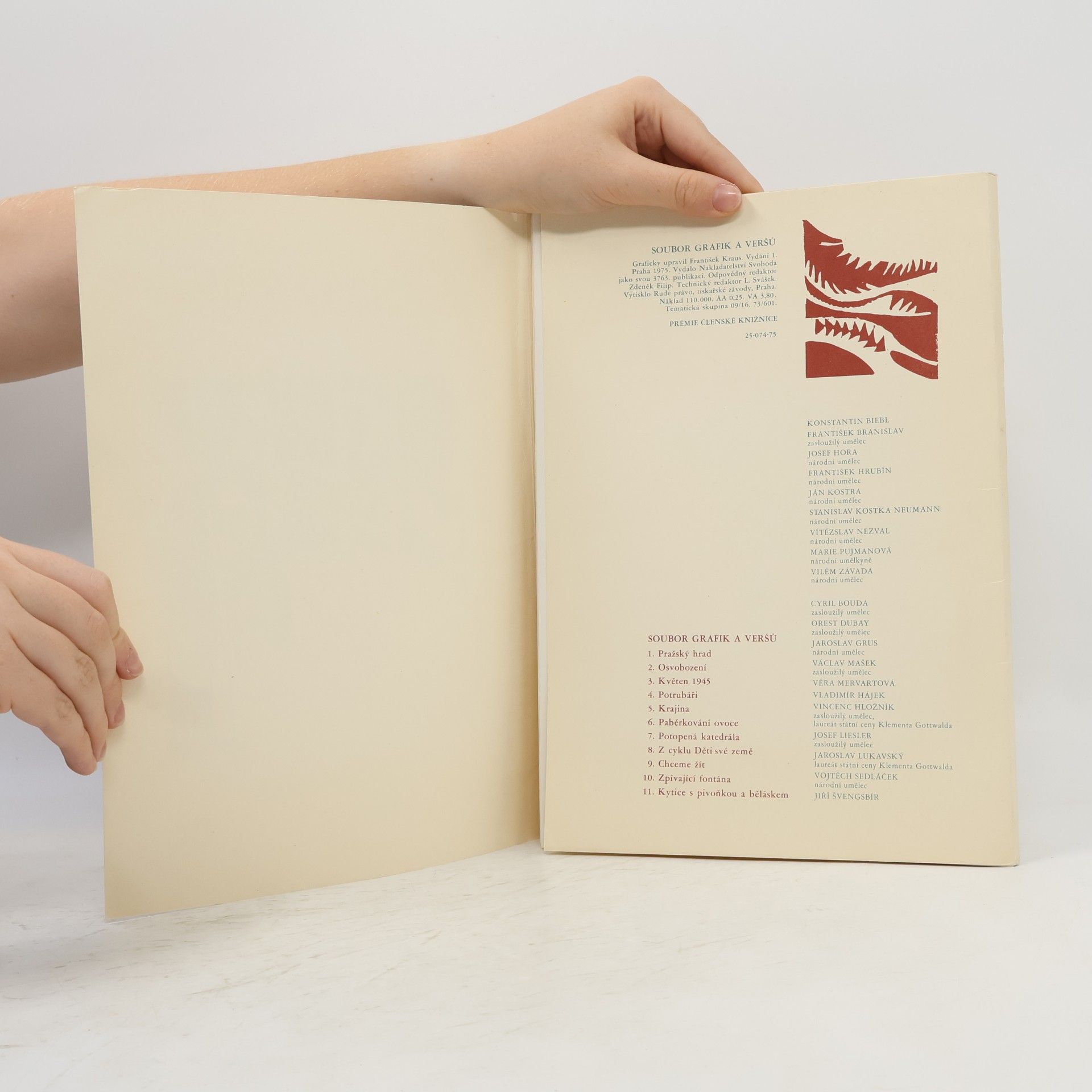 Konstantin Biebl Soubor grafik a veršů : 1945-1975