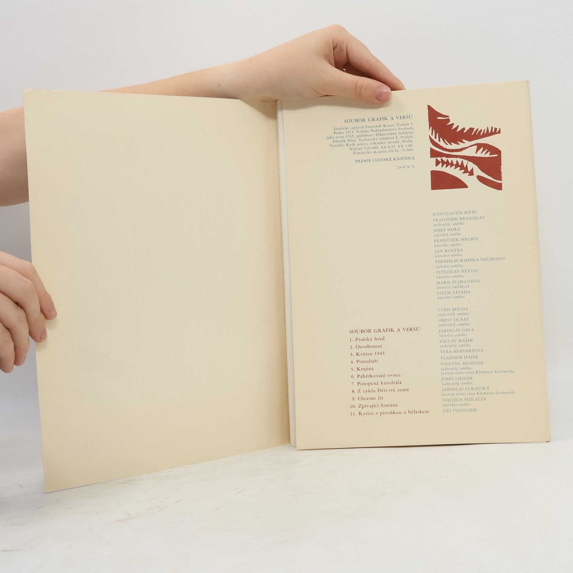 Konstantin Biebl Soubor grafik a veršů : 1945-1975