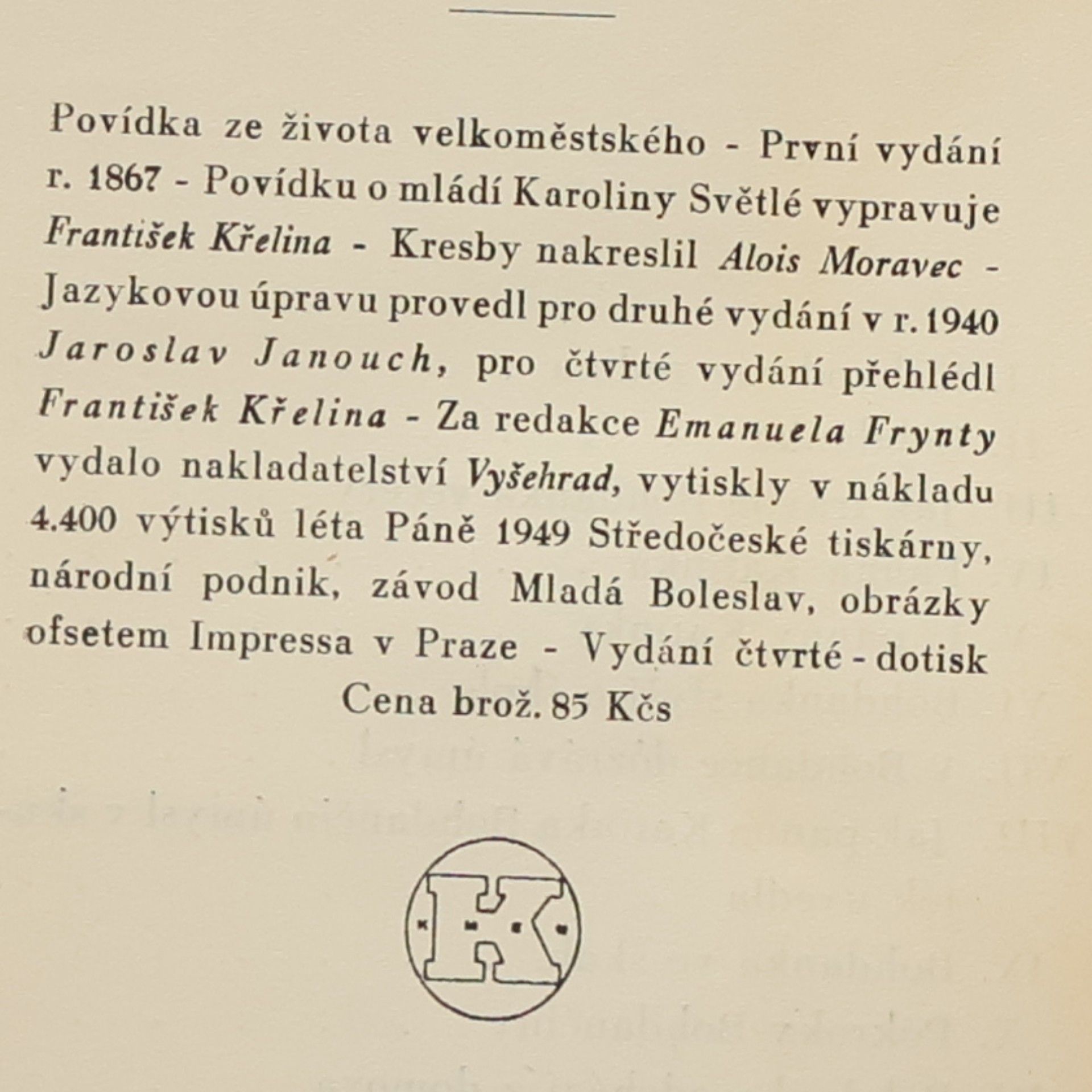 Karolina Světlá Škola mé štěstí