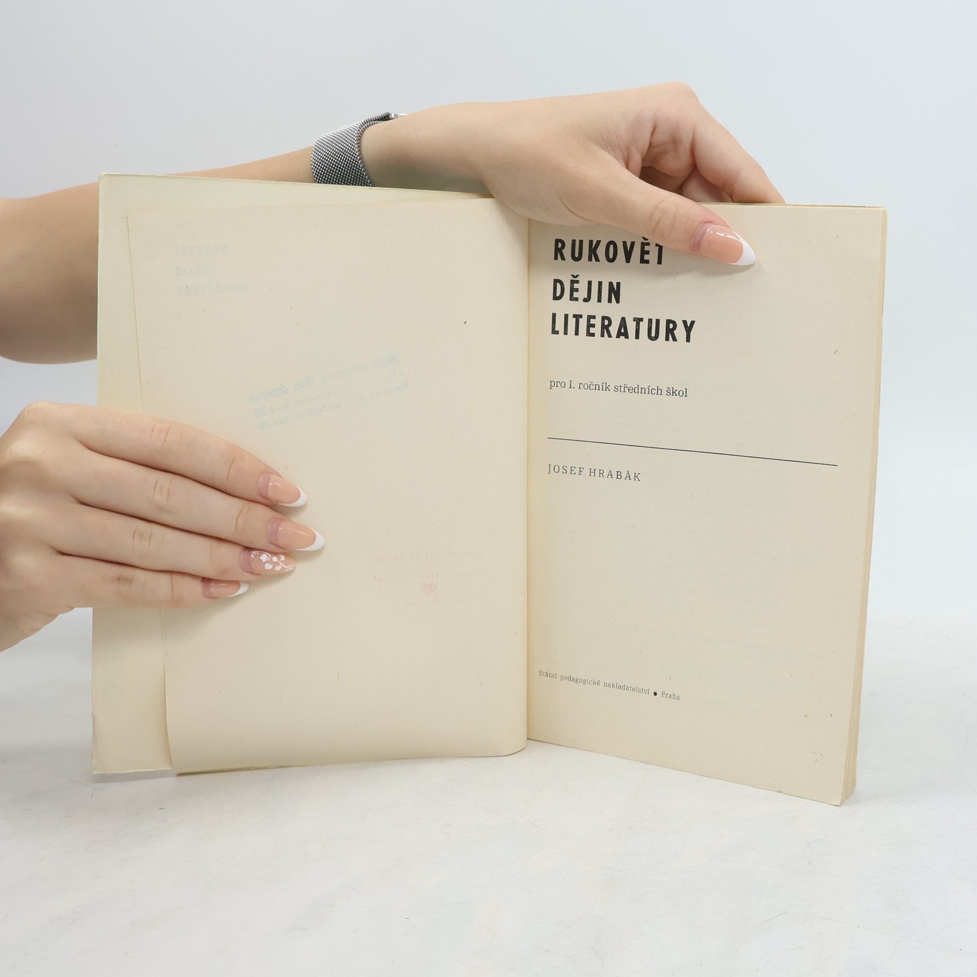 Josef Hrabák Rukověť dějin literatury pro I. ročník středních škol