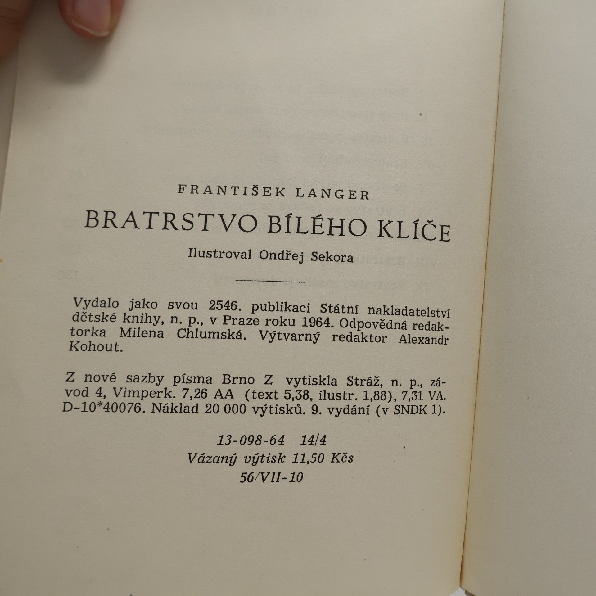 František Langer Bratrstvo bílého klíče